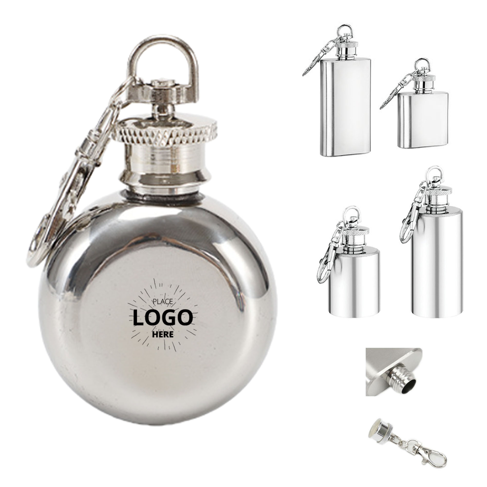 Durable Stainless Steel Flask, custom water bottle with logo imprint 2