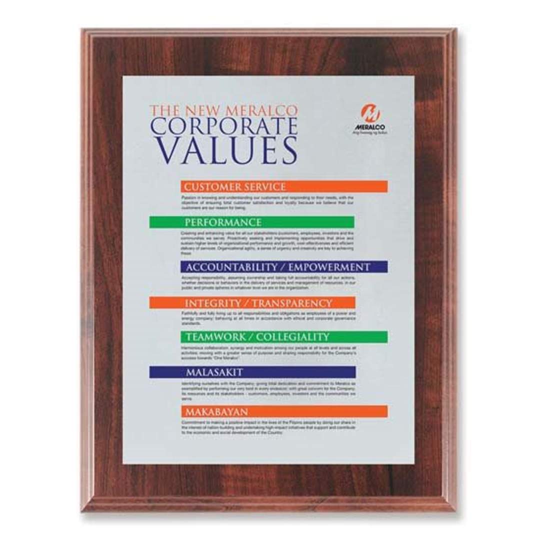 Screenprint Aluminum - Walnut Finish 2