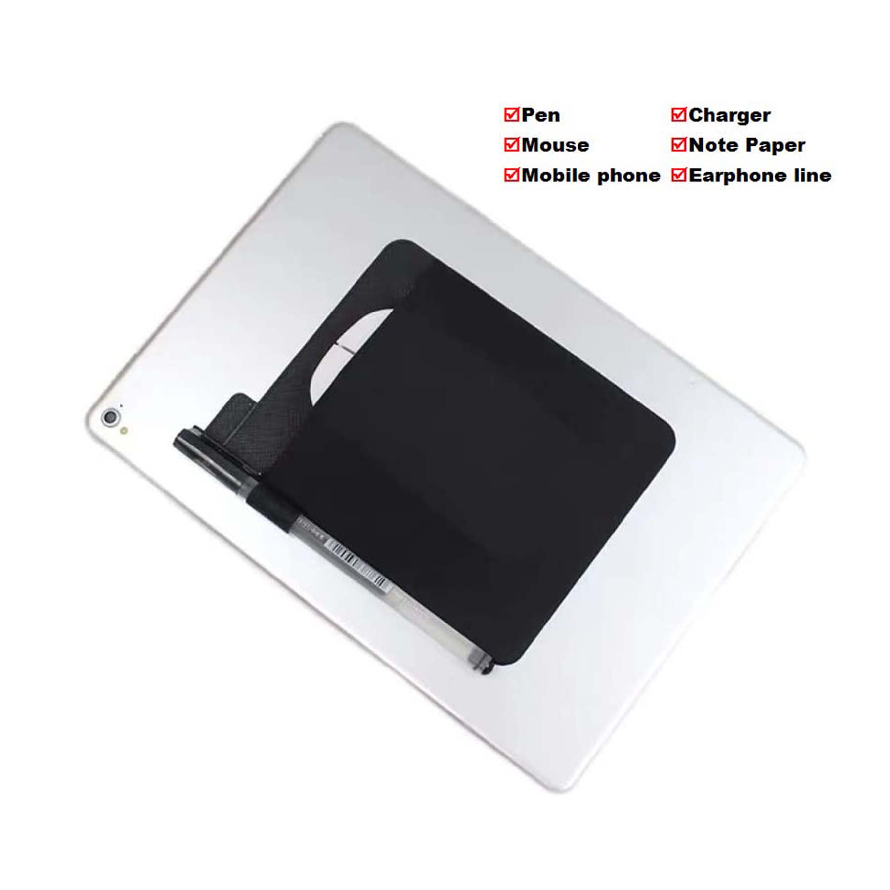 Pocket Pouch for Laptop with Reusable Adhesive 2