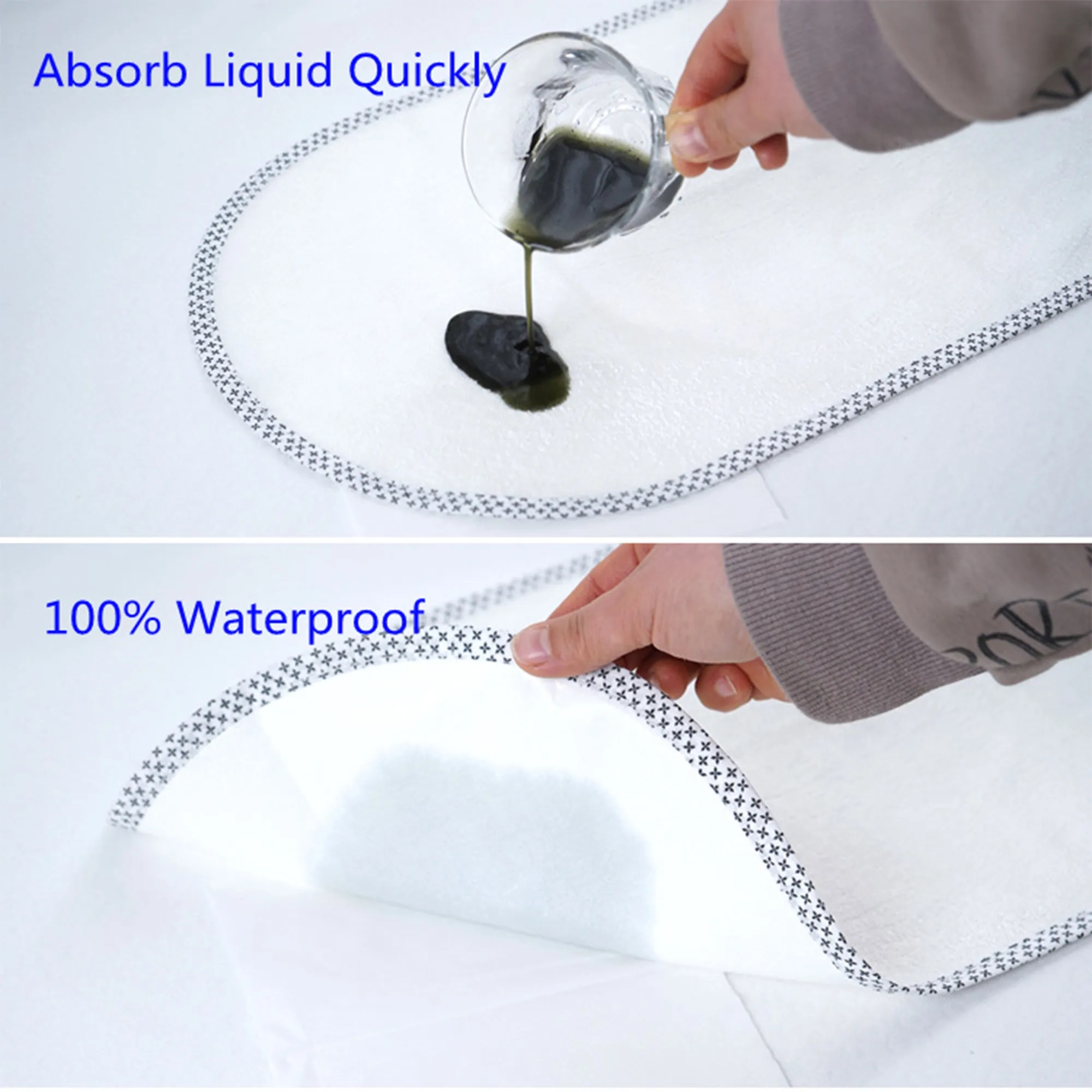 Absorbent Bamboo Rayon Baby Changing Table Pad 5