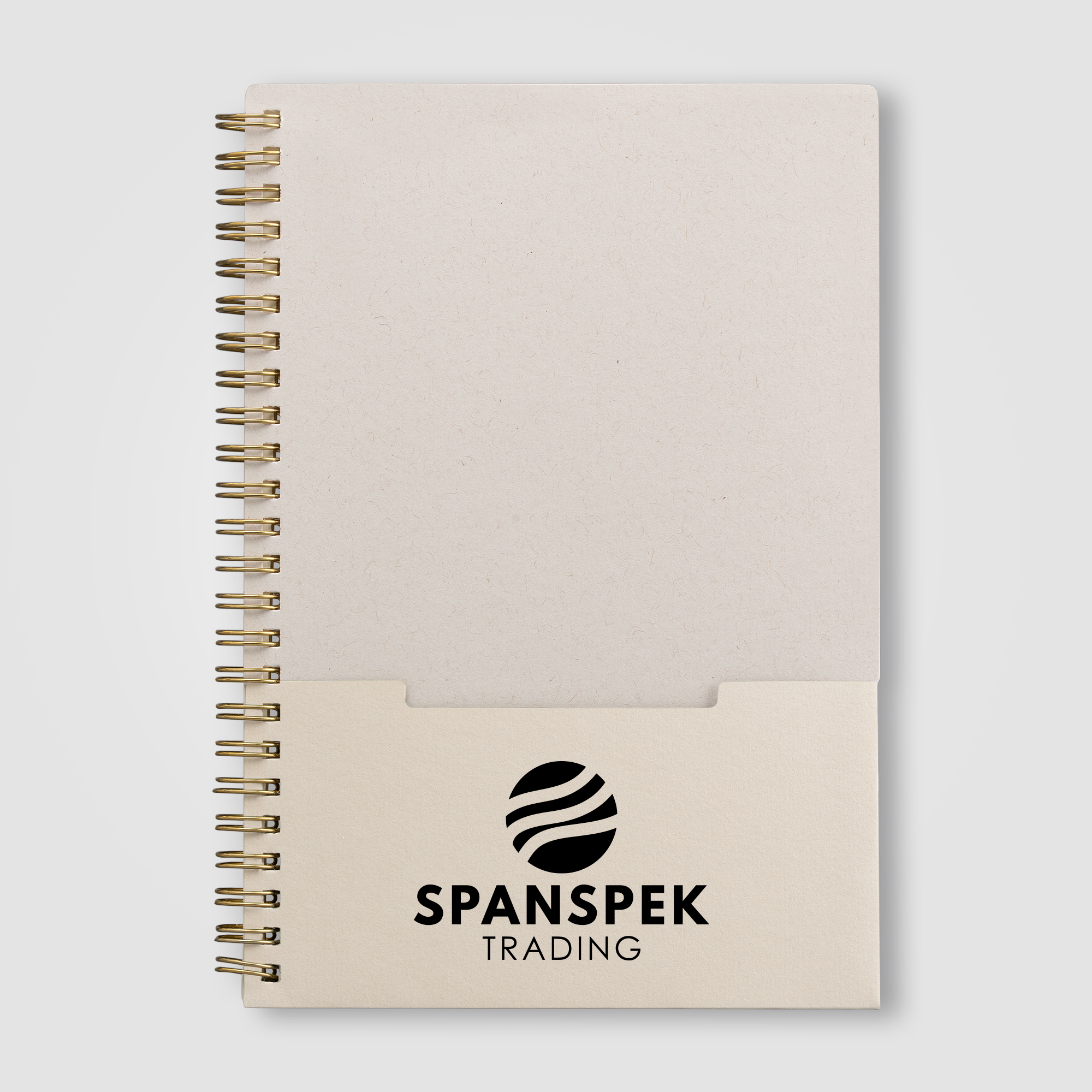 Lino FSC Paper Spiral Binding Vertical Pocket Notebook - A5 18