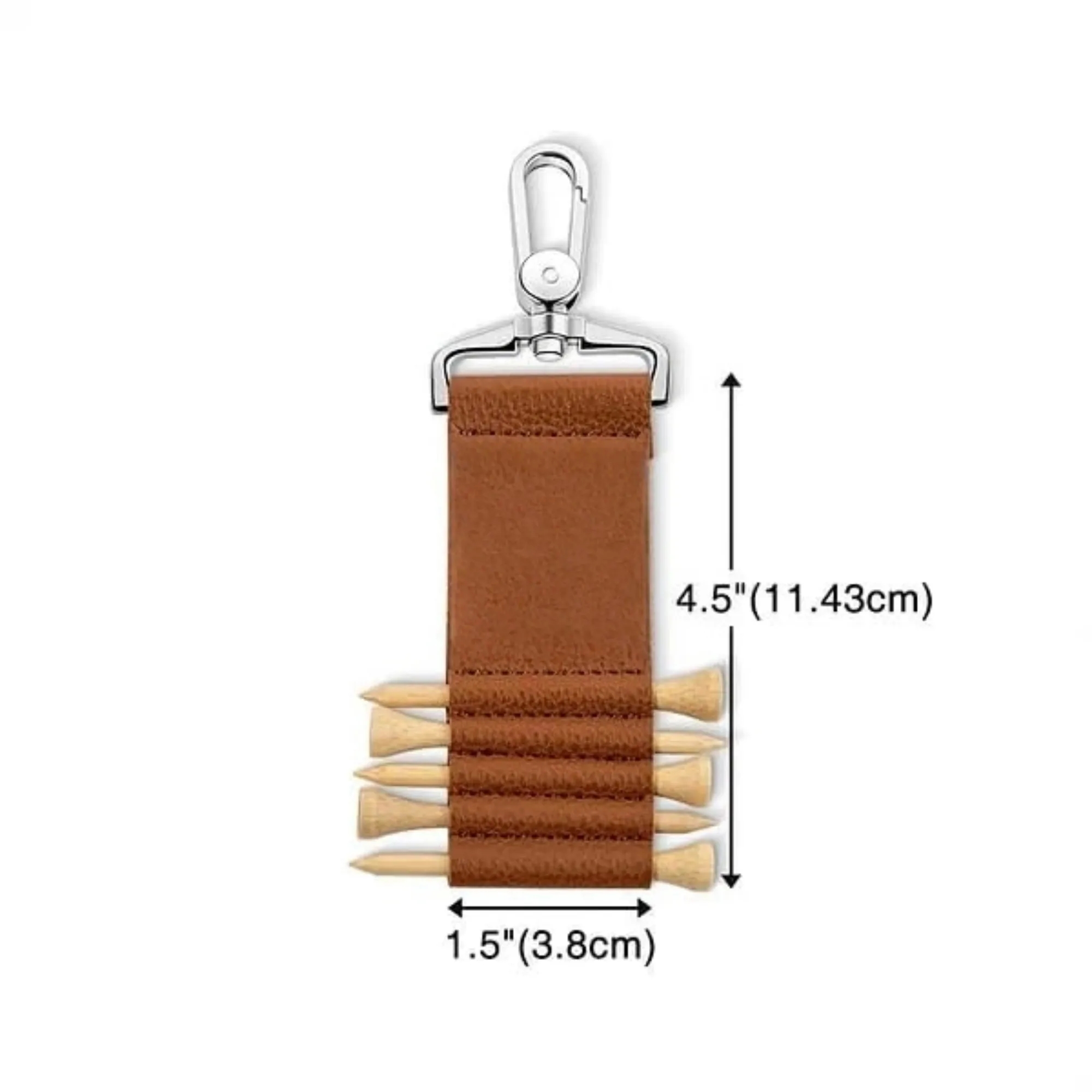 Personalized Leather Golf Tee Holder 3