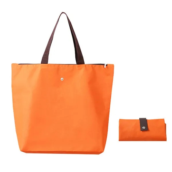 600D Polyester Foldable Grocery Tote Bag 8