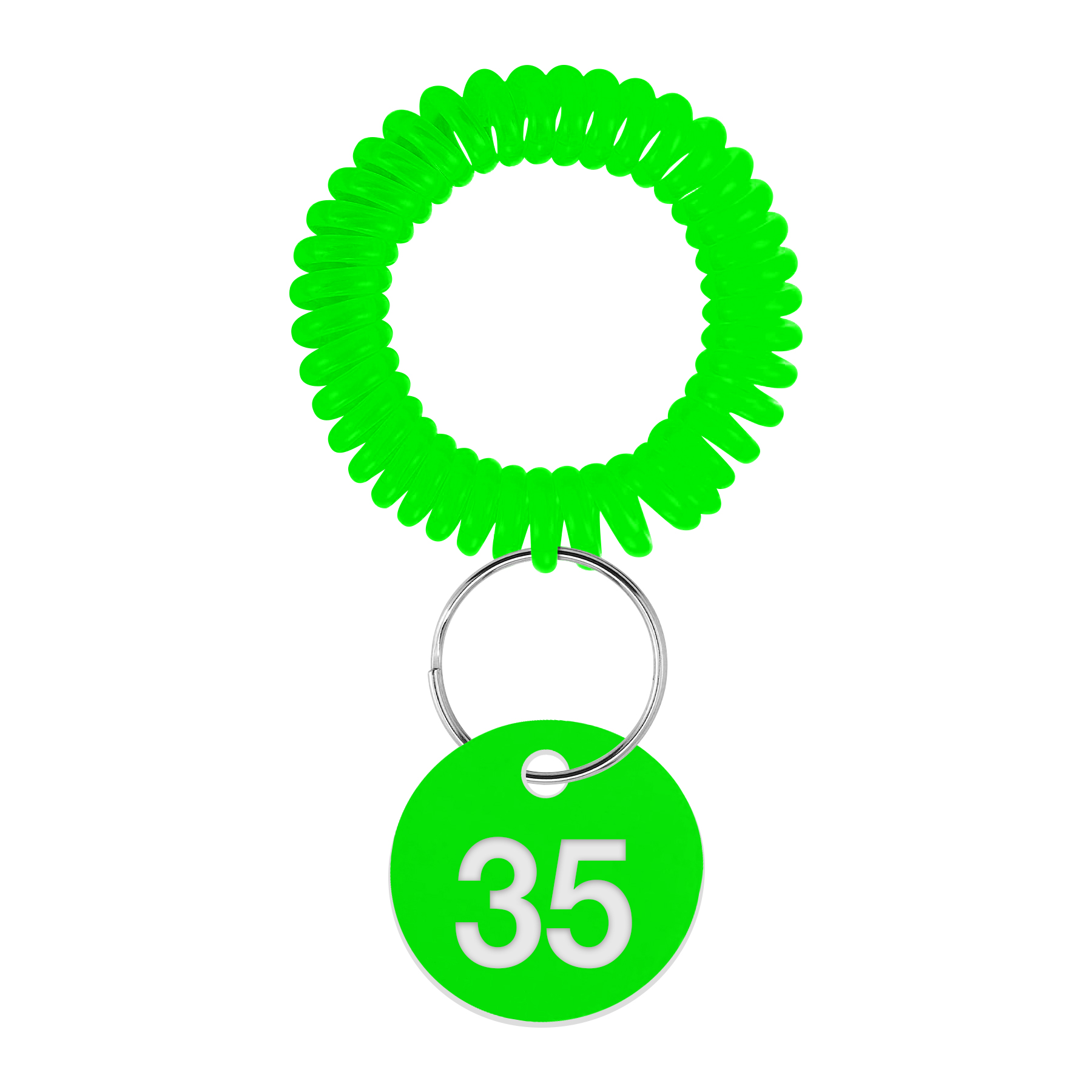 EVA Plastic Spring Number Plate Keychain 8