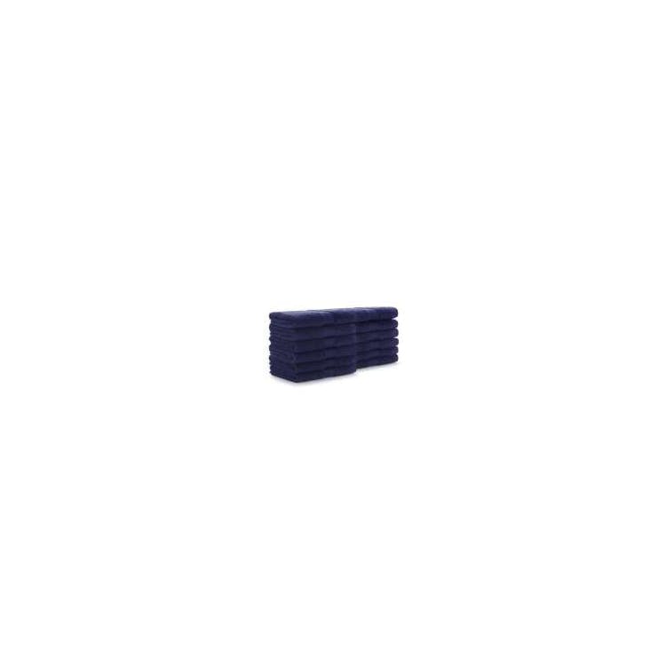 100% Cotton Washcloths - 12 x 12 Navy 2