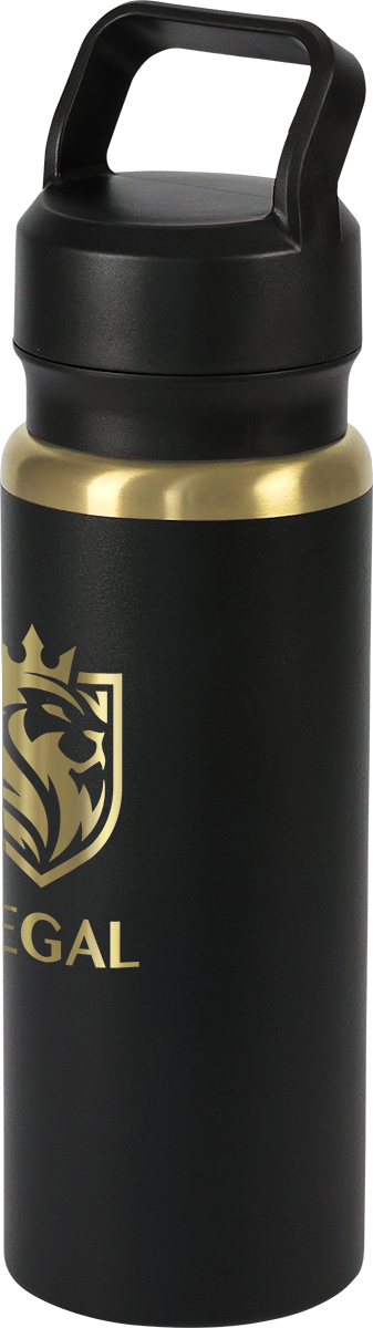 28oz Urban Peak® Dual Top Gold Water Bottle, custom water bottle with logo imprint 35