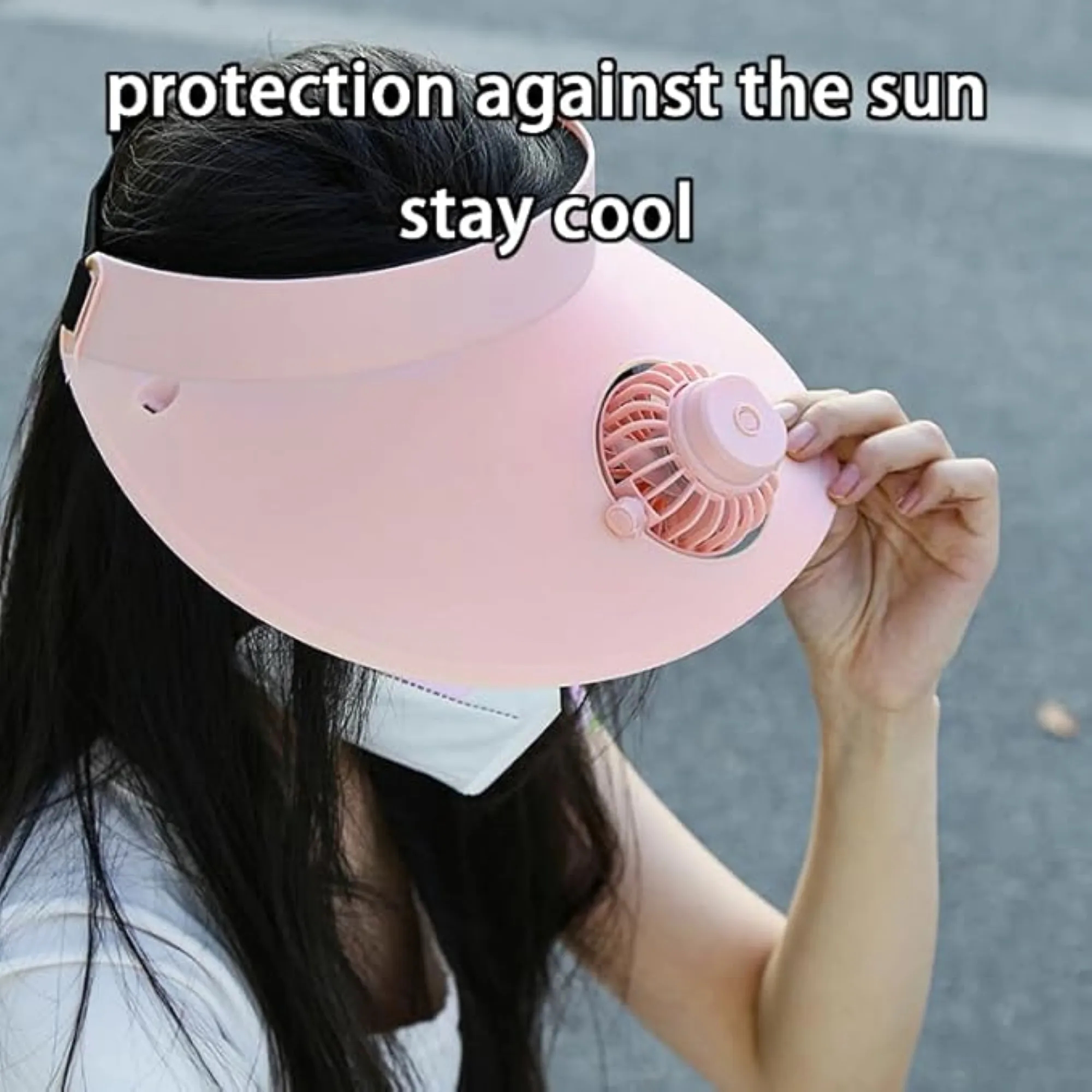 Summer Sun Protection Hat With Fan And Brim 5