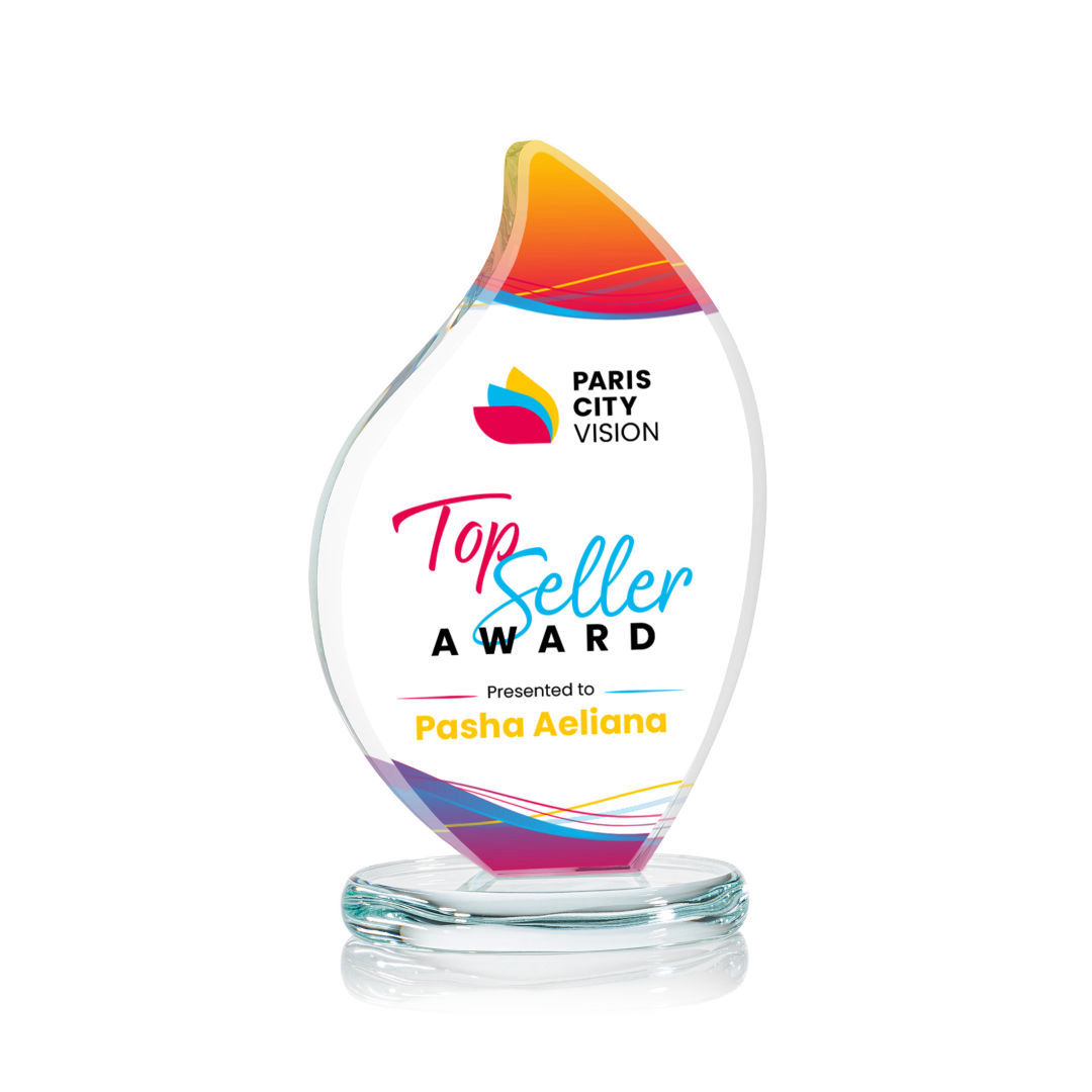 Odessy Flame VividPrint™ Award - Clear 17