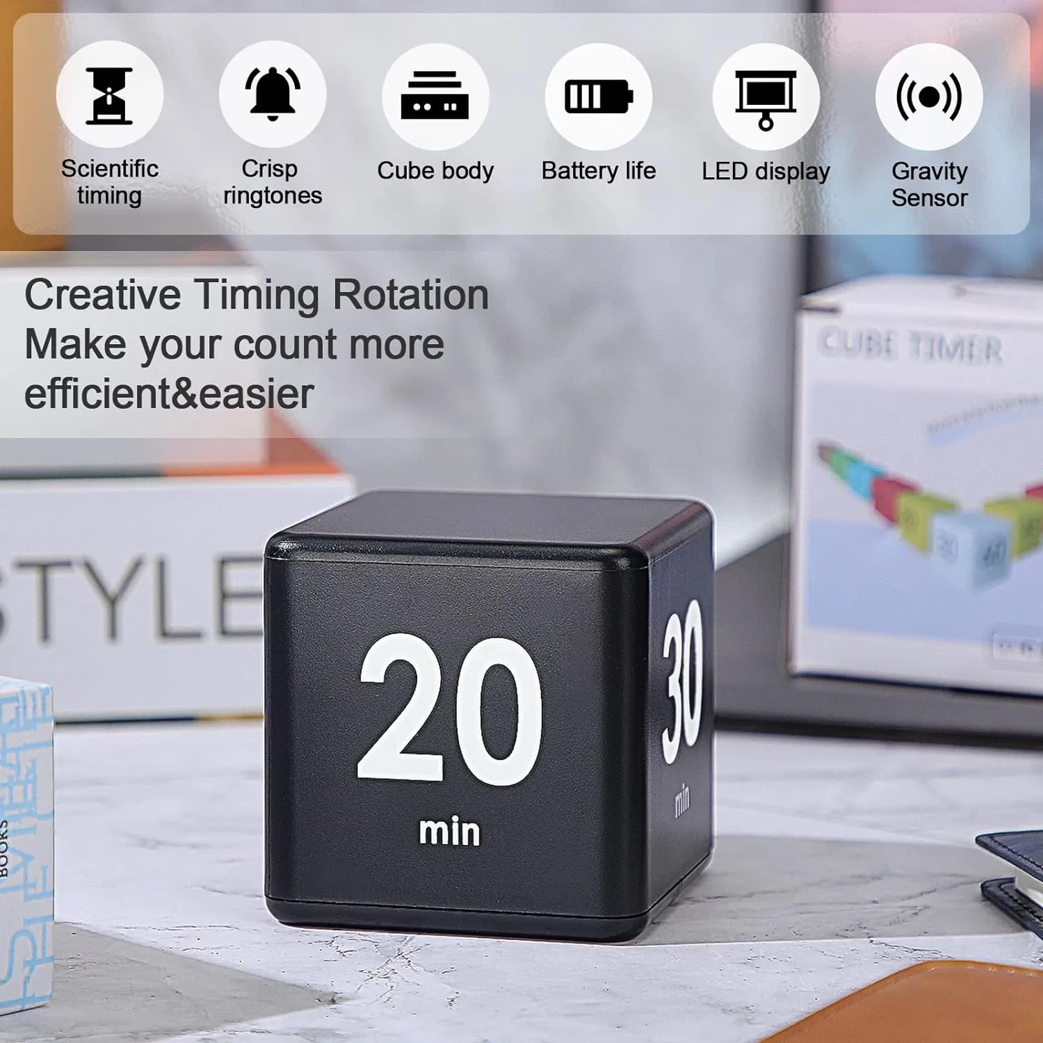 15-20-30-60 Minutes Cube Timer 5