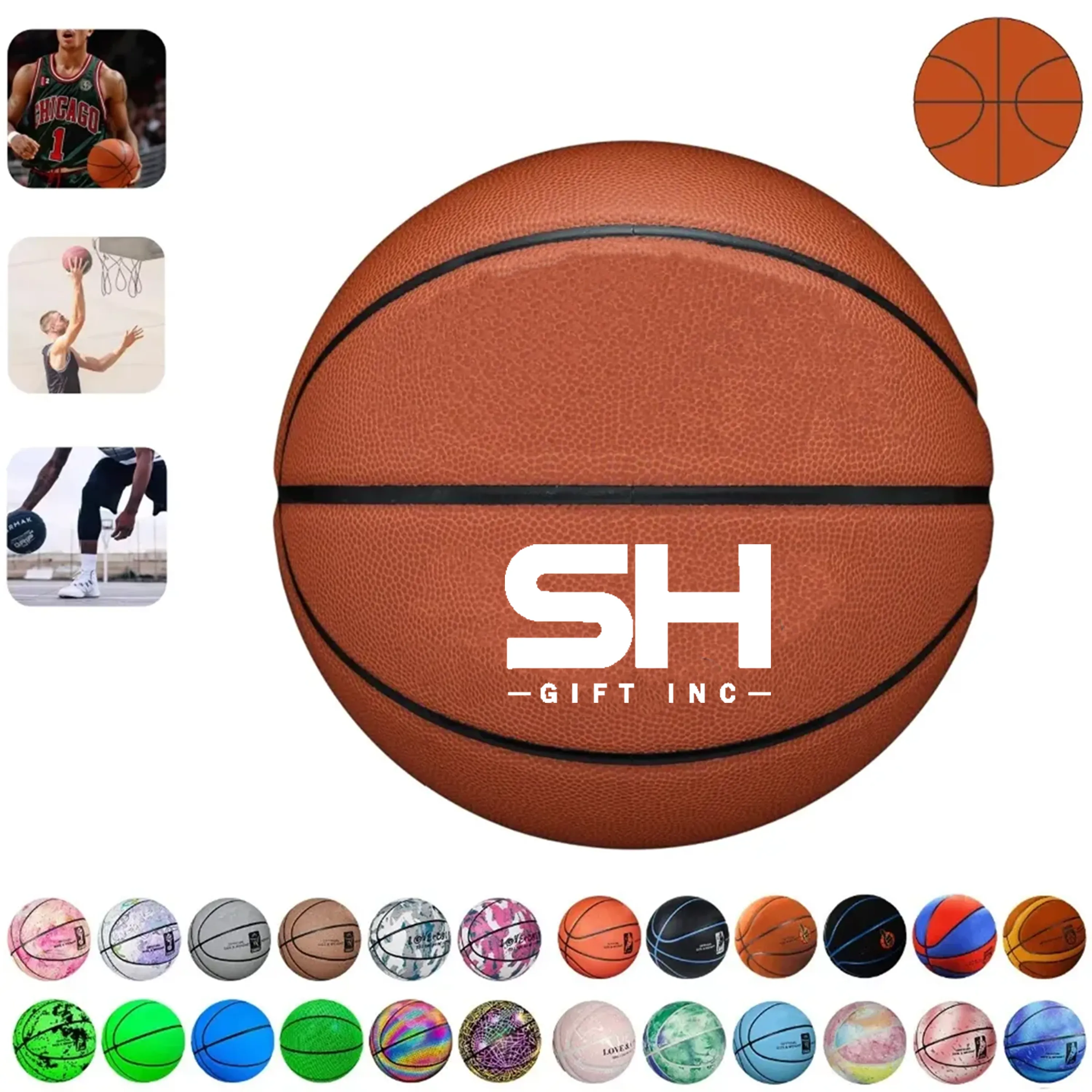 Custom Logo Basketball- Full Color 2