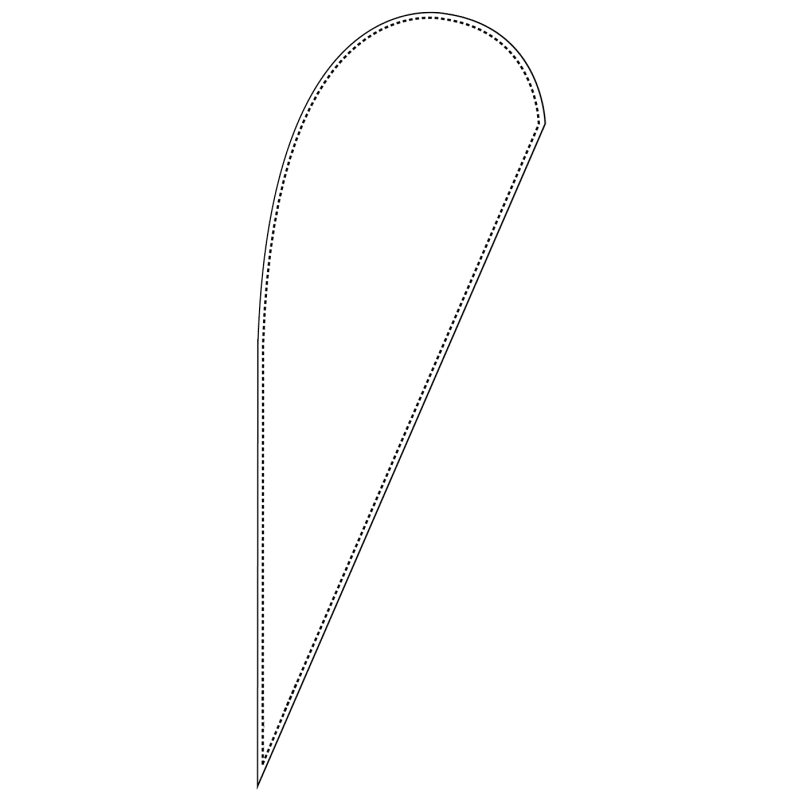 Custom 12' X 4' Large Teardrop Flags 21