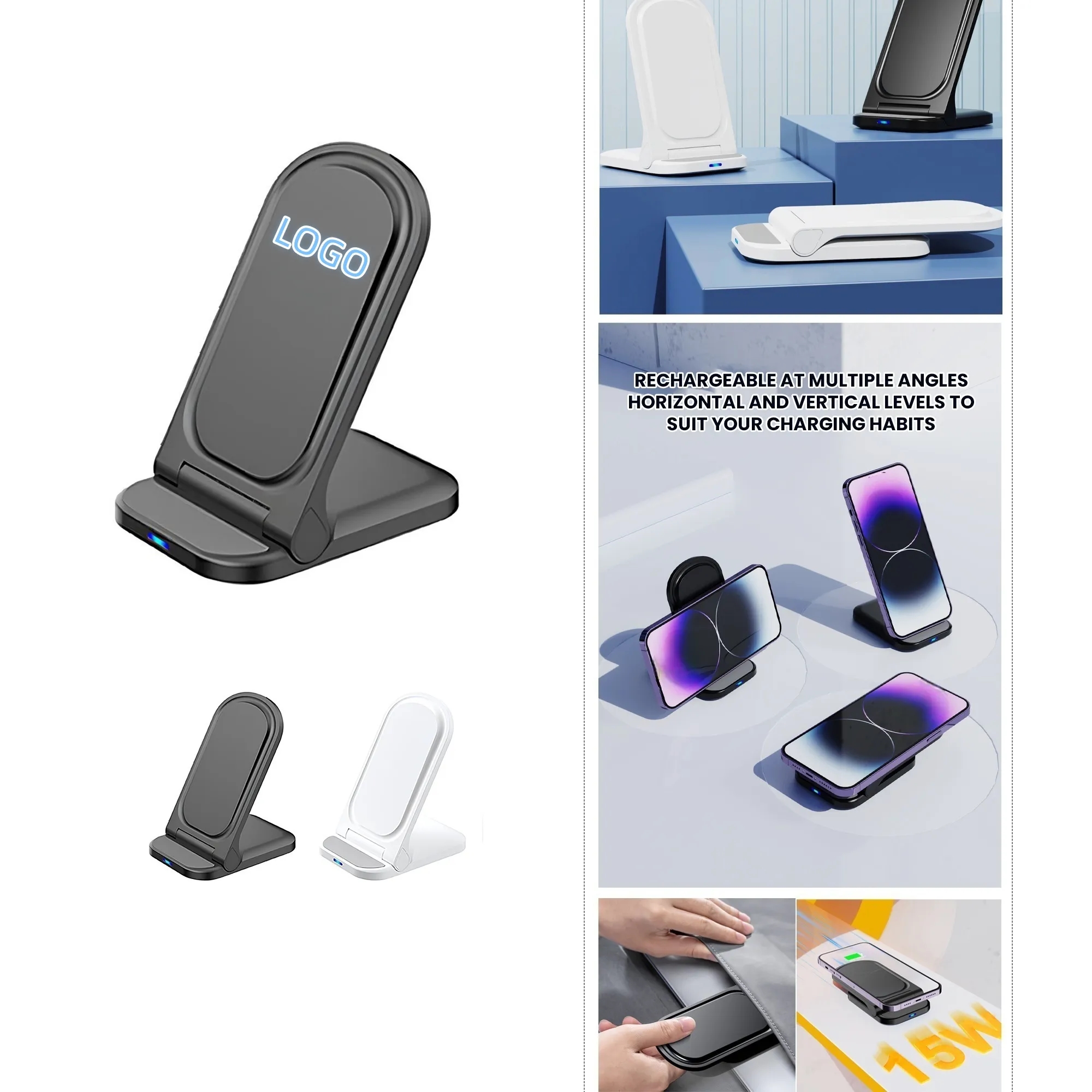 15W Foldable Wireless Charger Stand 2