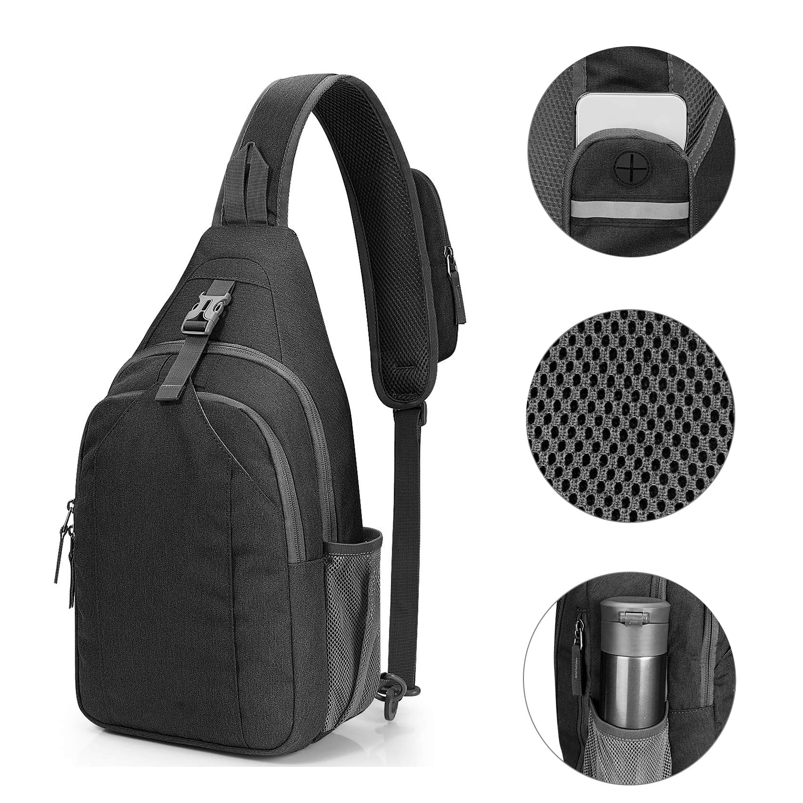 Crossbody Chest Bag Daypack for Hiking Travel 2