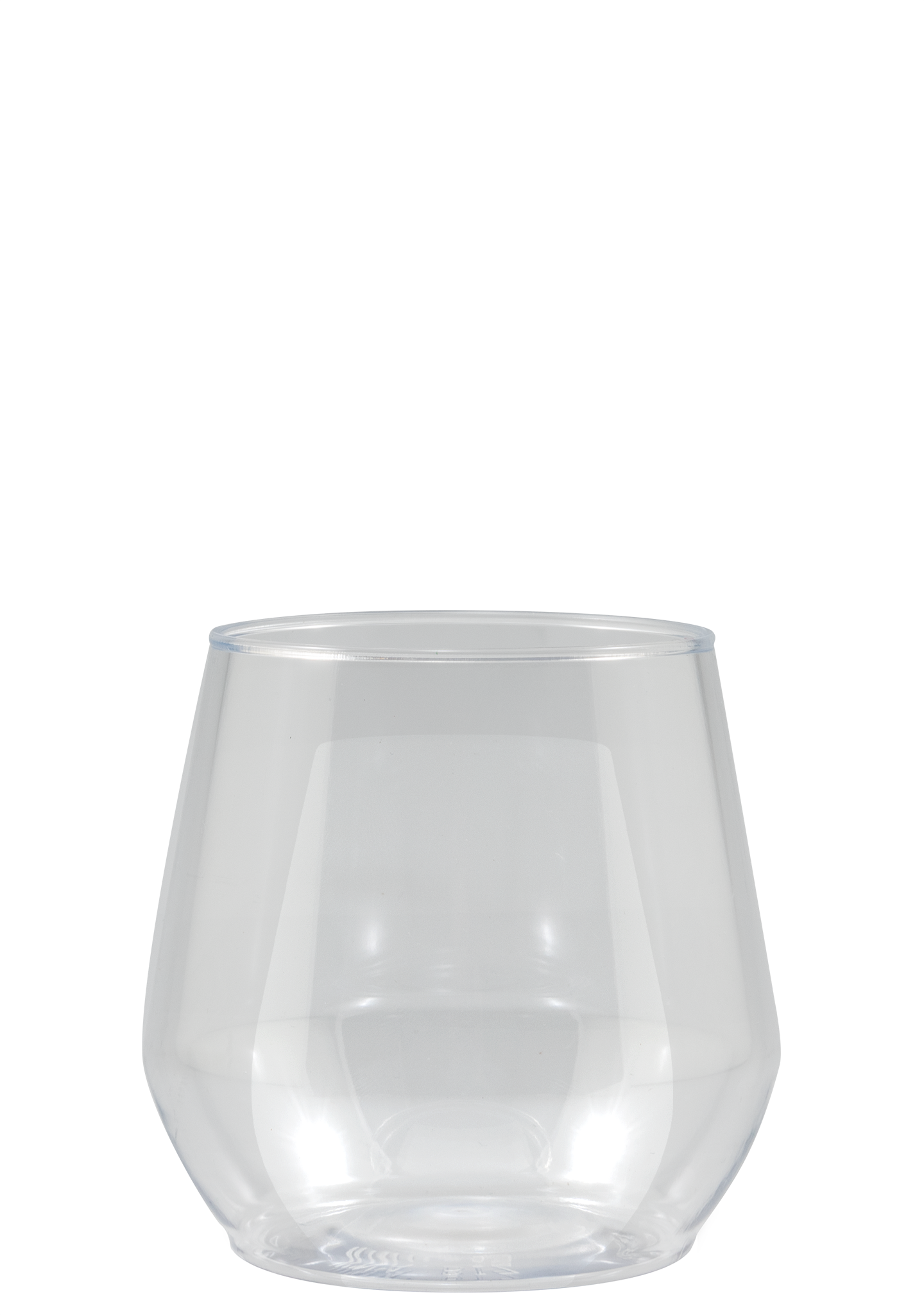 14 oz Reserv Plastic Stemless Glass Clear Digital Print 4