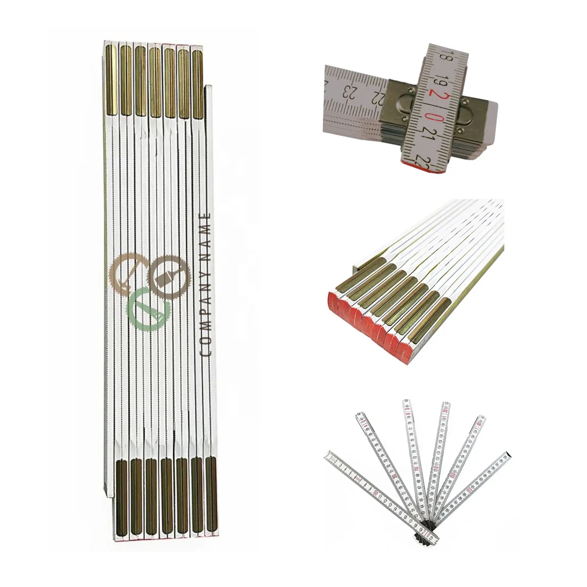 Carpenter Folding Wooden Ruler 2