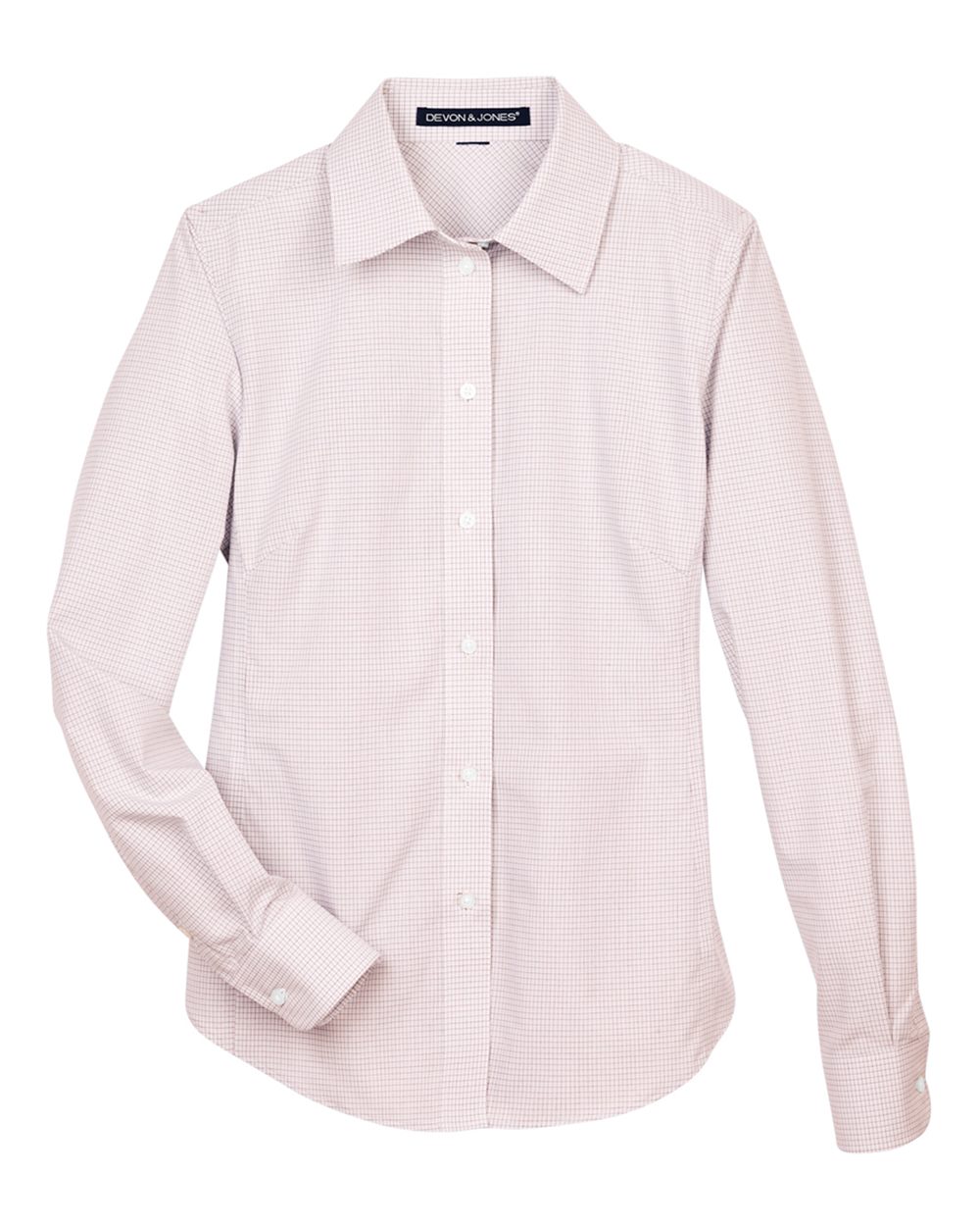 Women's Crown Collection® Micro Tattersall Woven Dress Shirt - DG510W 35