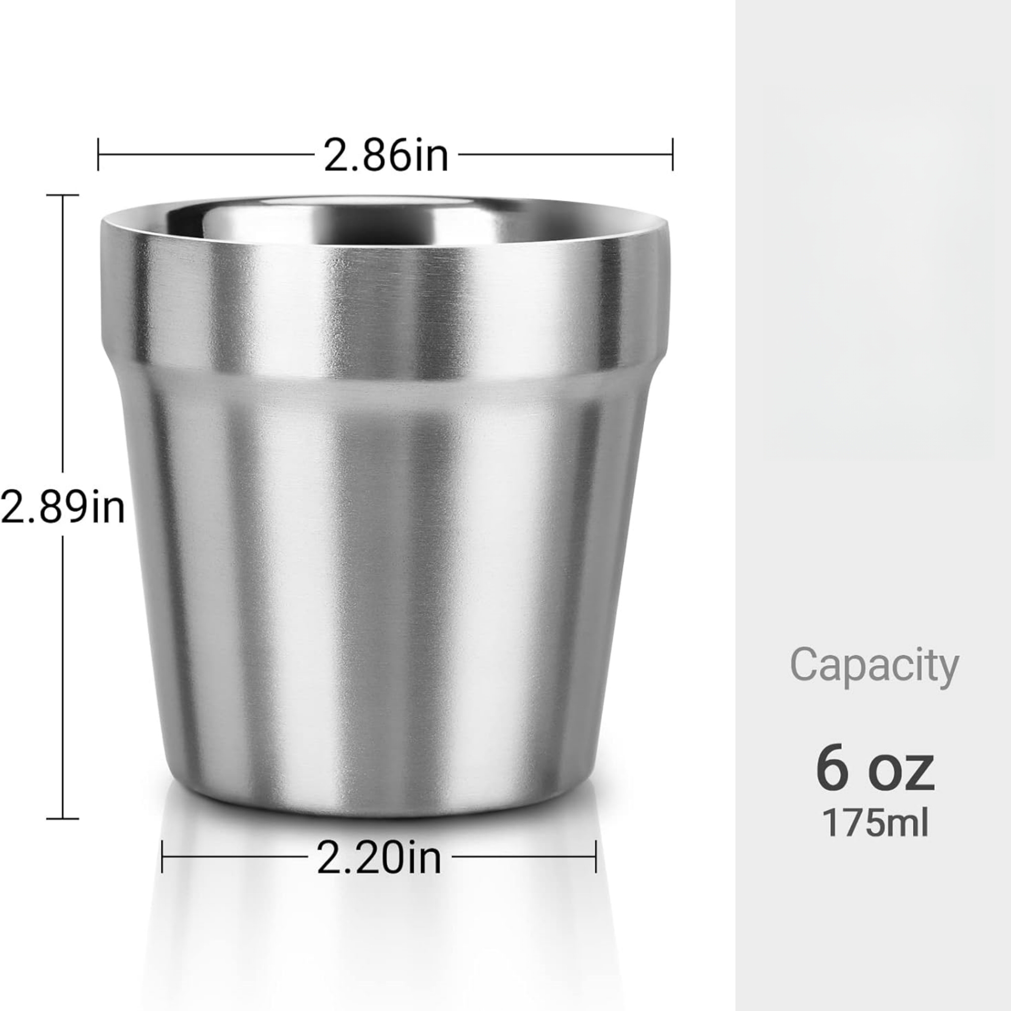 6 oz Stainless Steel Cup 2
