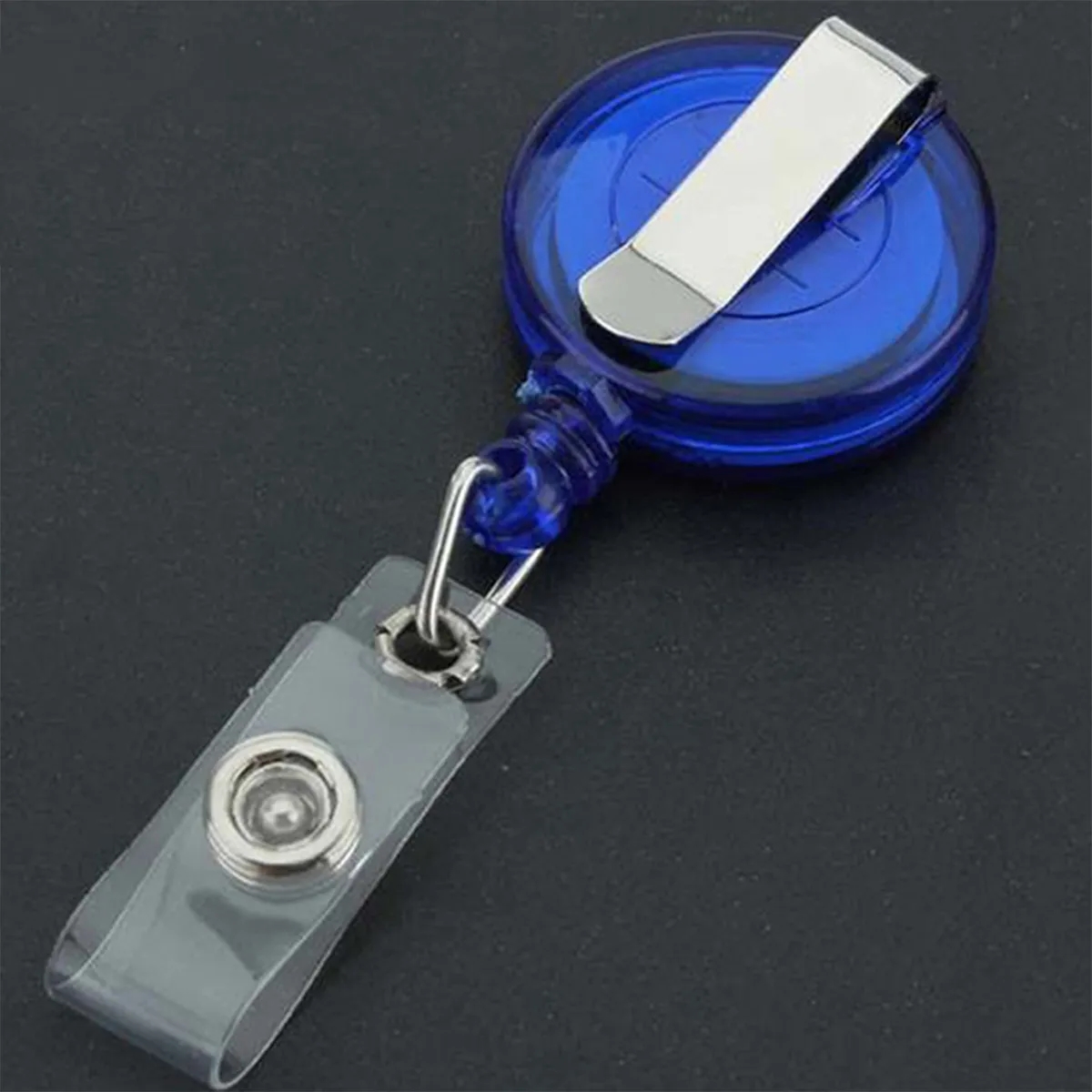 Retractable ID Badge Reel Clip On Card Holder for Name 5