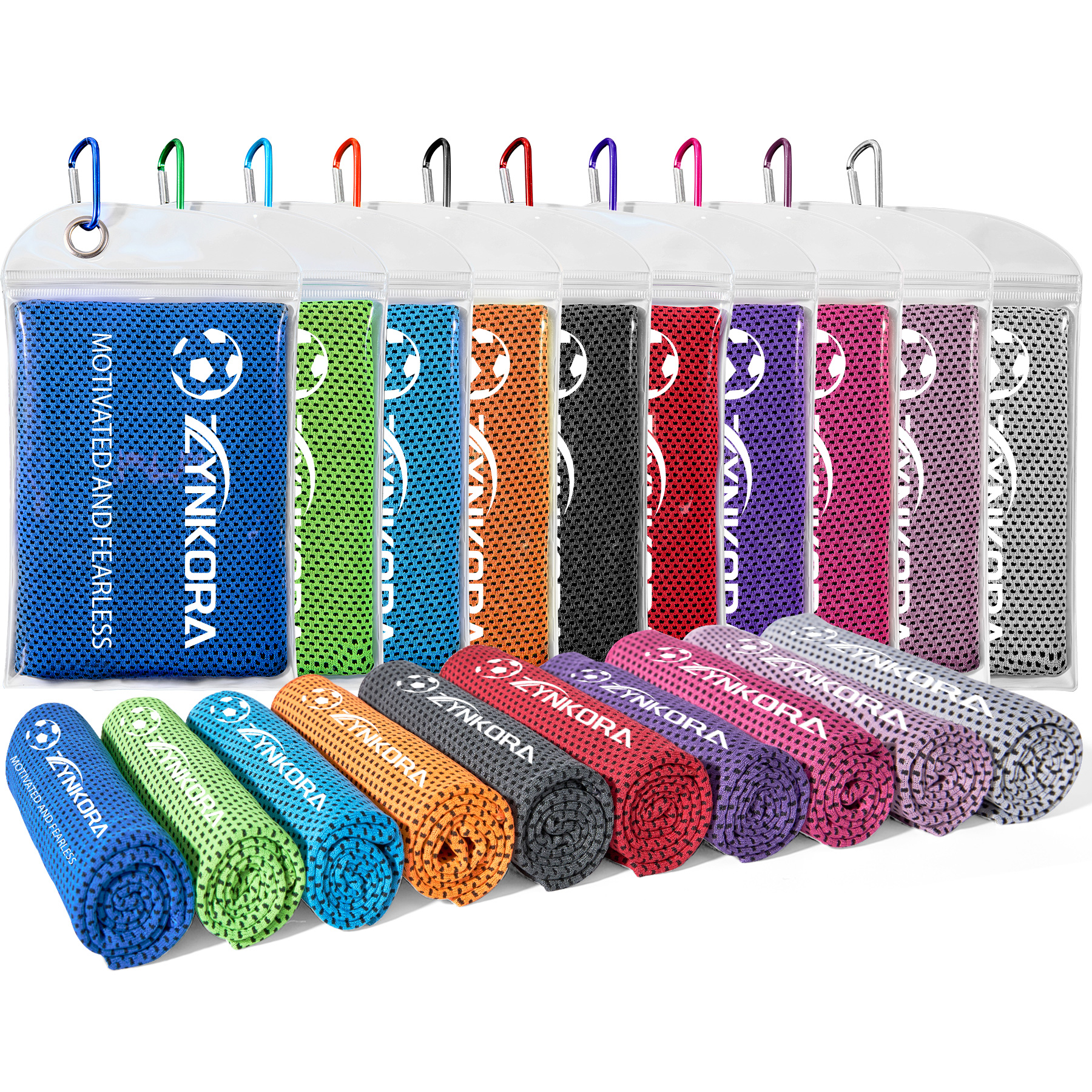 Breathable Cooling Towel With PVC Zip Pocket 21