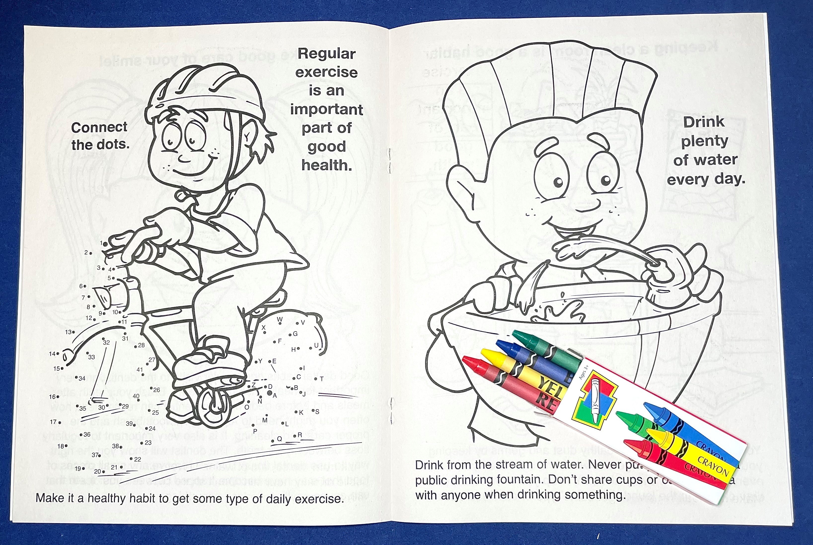 COLORING SET - Practice Healthy Habits Coloring Book Fun Pack 6