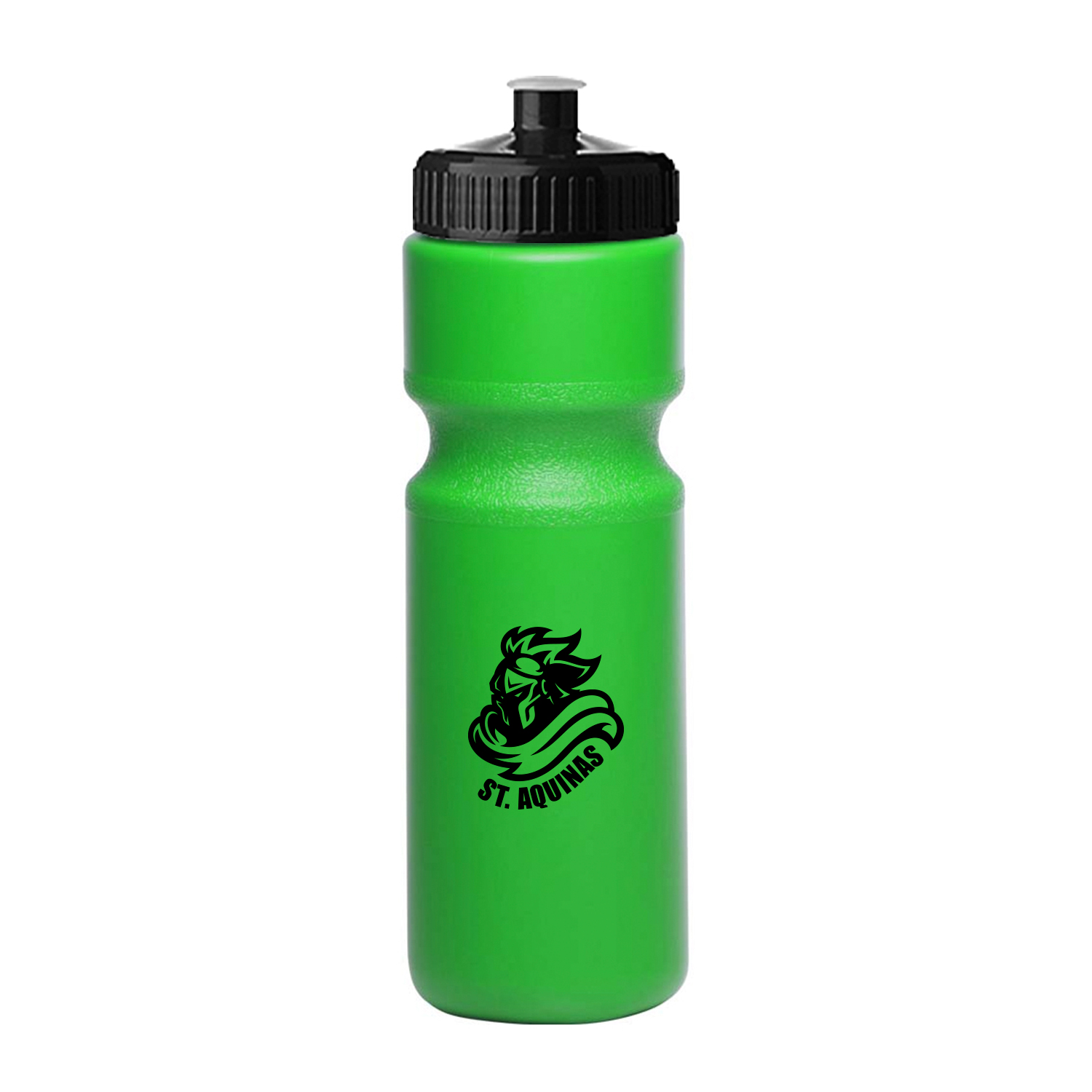 28 oz. Push-Cap Plastic Water Bottle (1 Color Imprint) 4