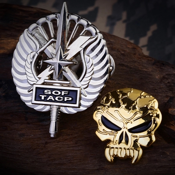 1 1/2" Die Cast 3D Pin 9