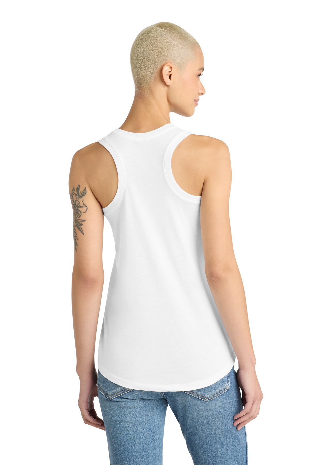 District Women's Perfect Tri Racerback Tank. DM138L 53