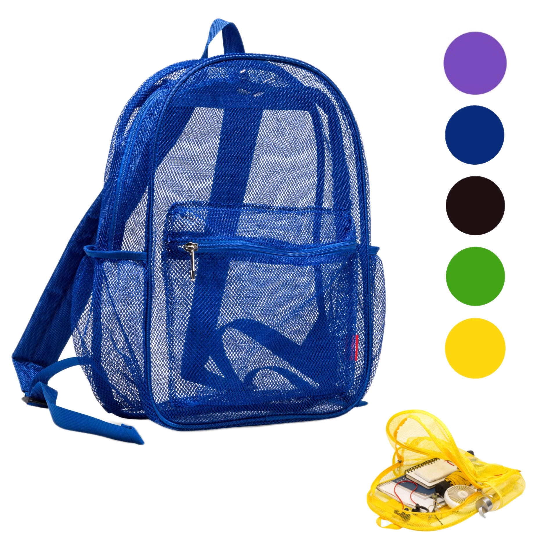 Transparent Lightweight Beach Mesh Backpack 2