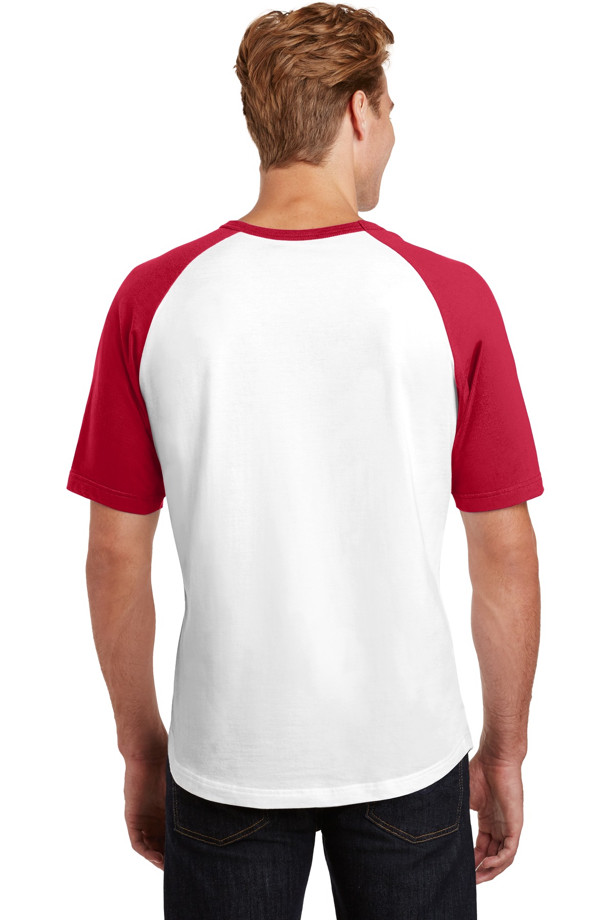 Sport-Tek Short Sleeve Colorblock Raglan Jersey. T201 15