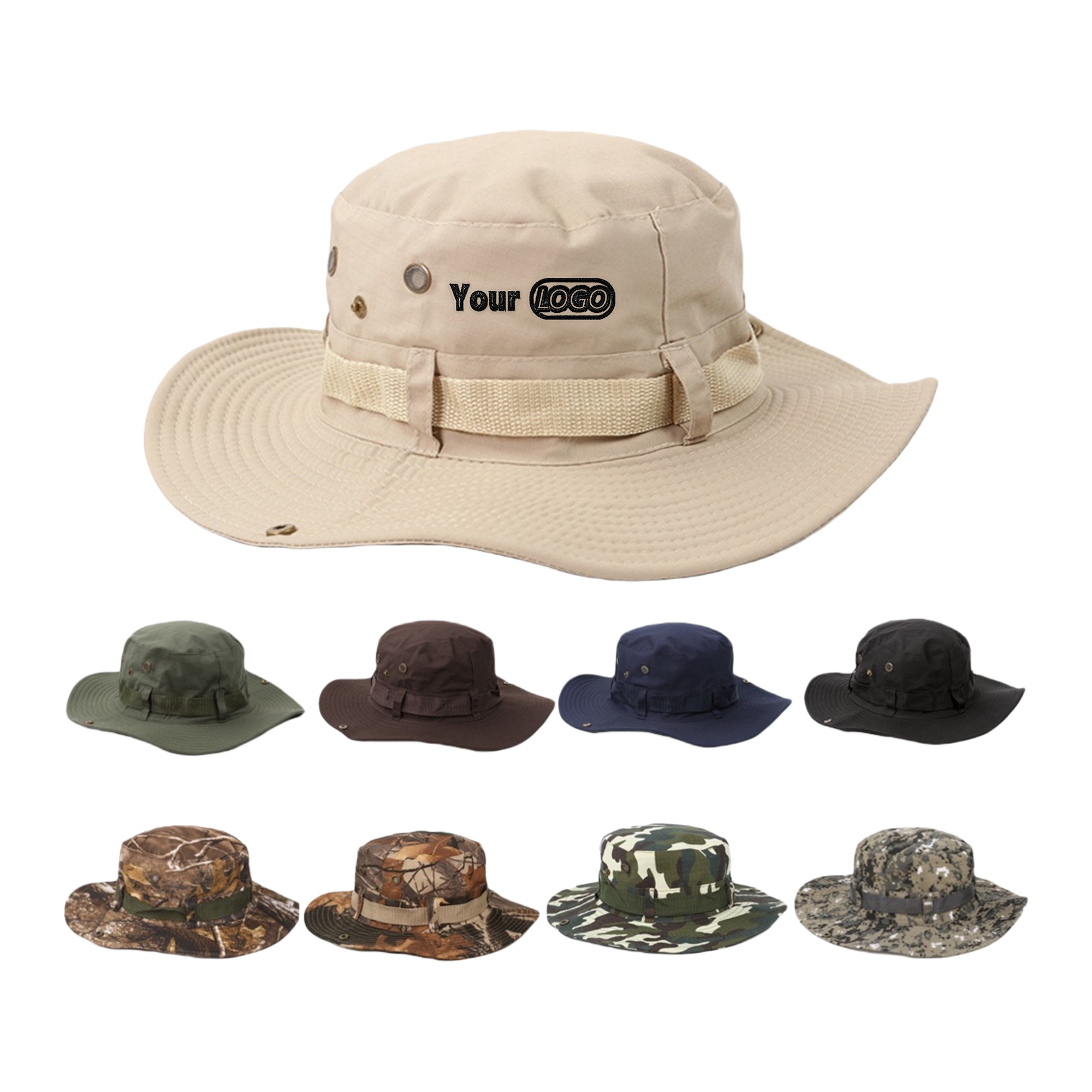 Custom Logo Outdoor Sun Hat 2