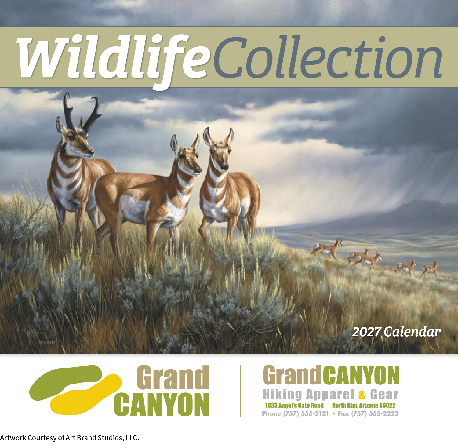 HotLine® Products Wildlife Collection Appointment Calendar - Stapled 34