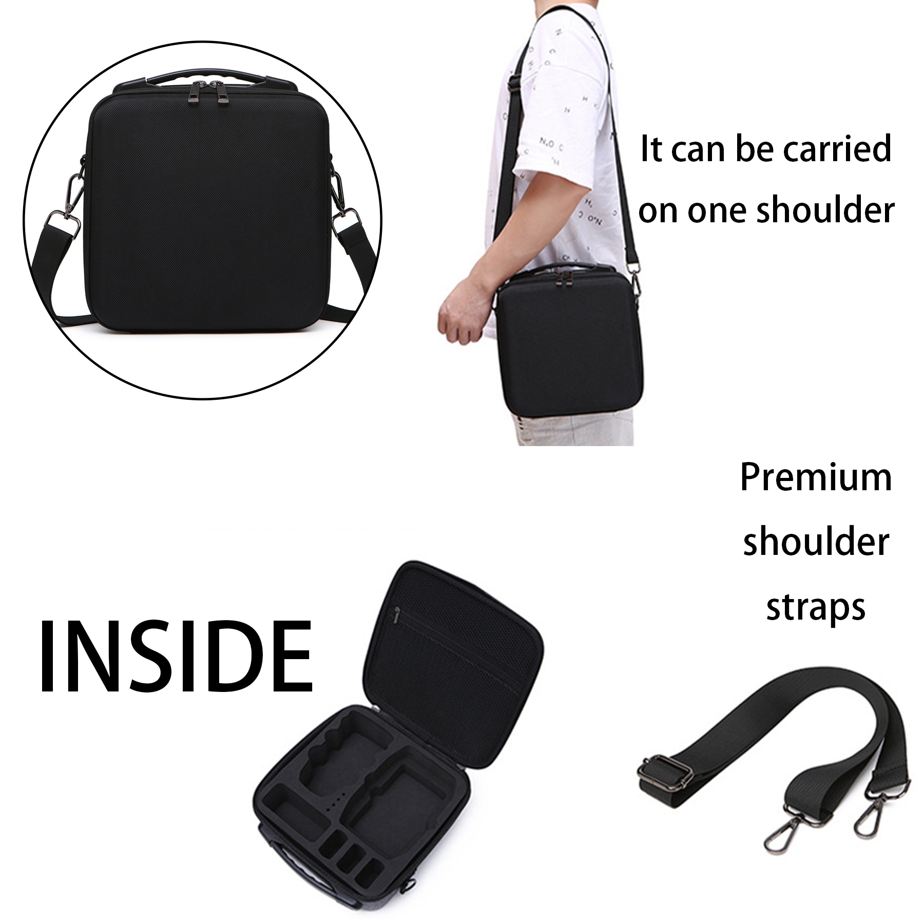 Nylon Hard shell portable digital storage bag 5