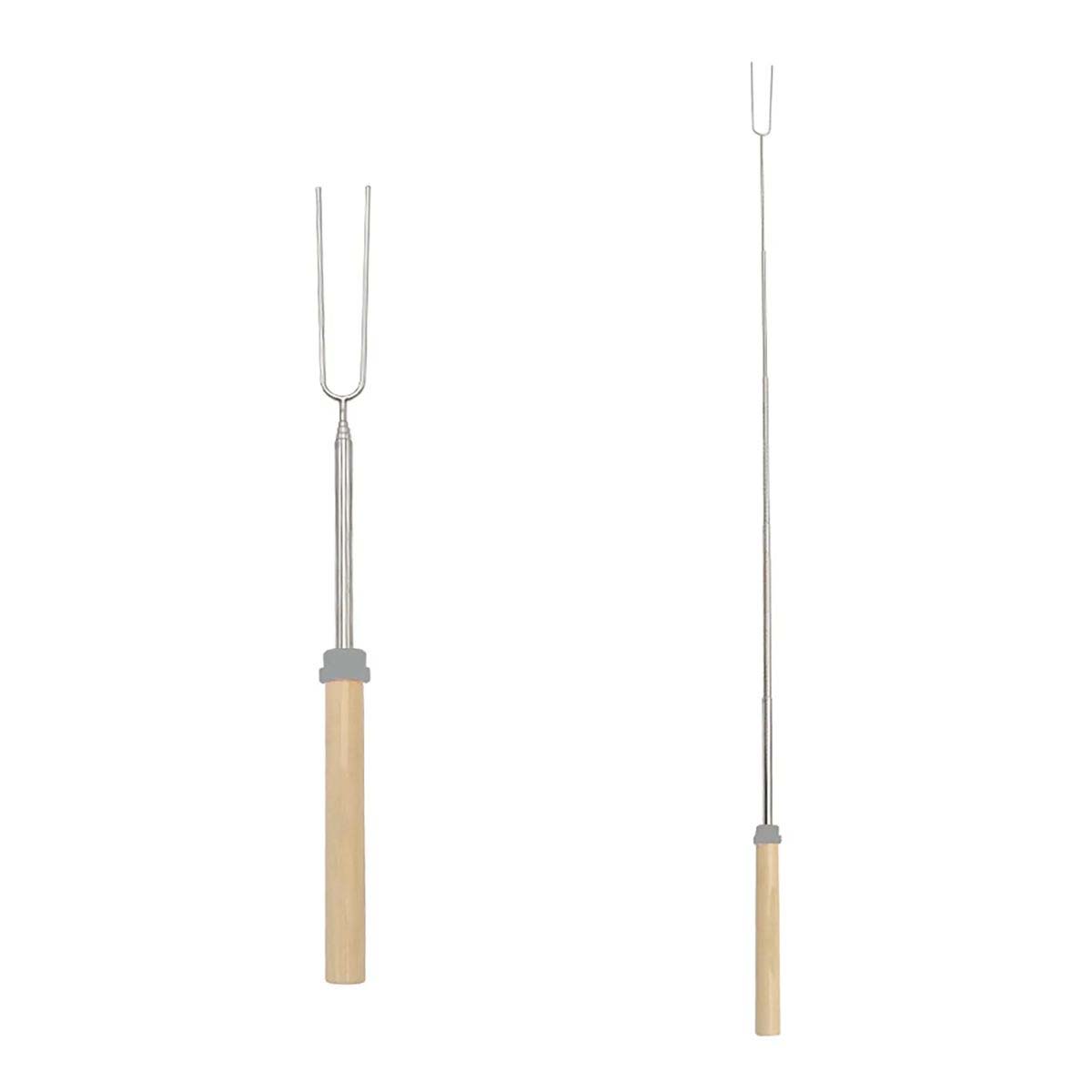 Extendable BBQ Fork for Marshmallows and Sausages 2
