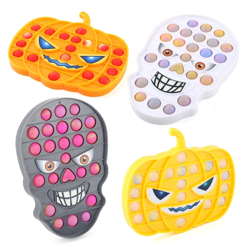 HalloweenPush Pop Bubble Fidget Luminous Sensory Squishy Toy 6