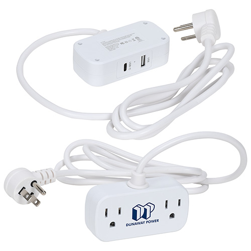 Zip 5 Ft. Power Strip with Type-C, USB & AC Outlets 2