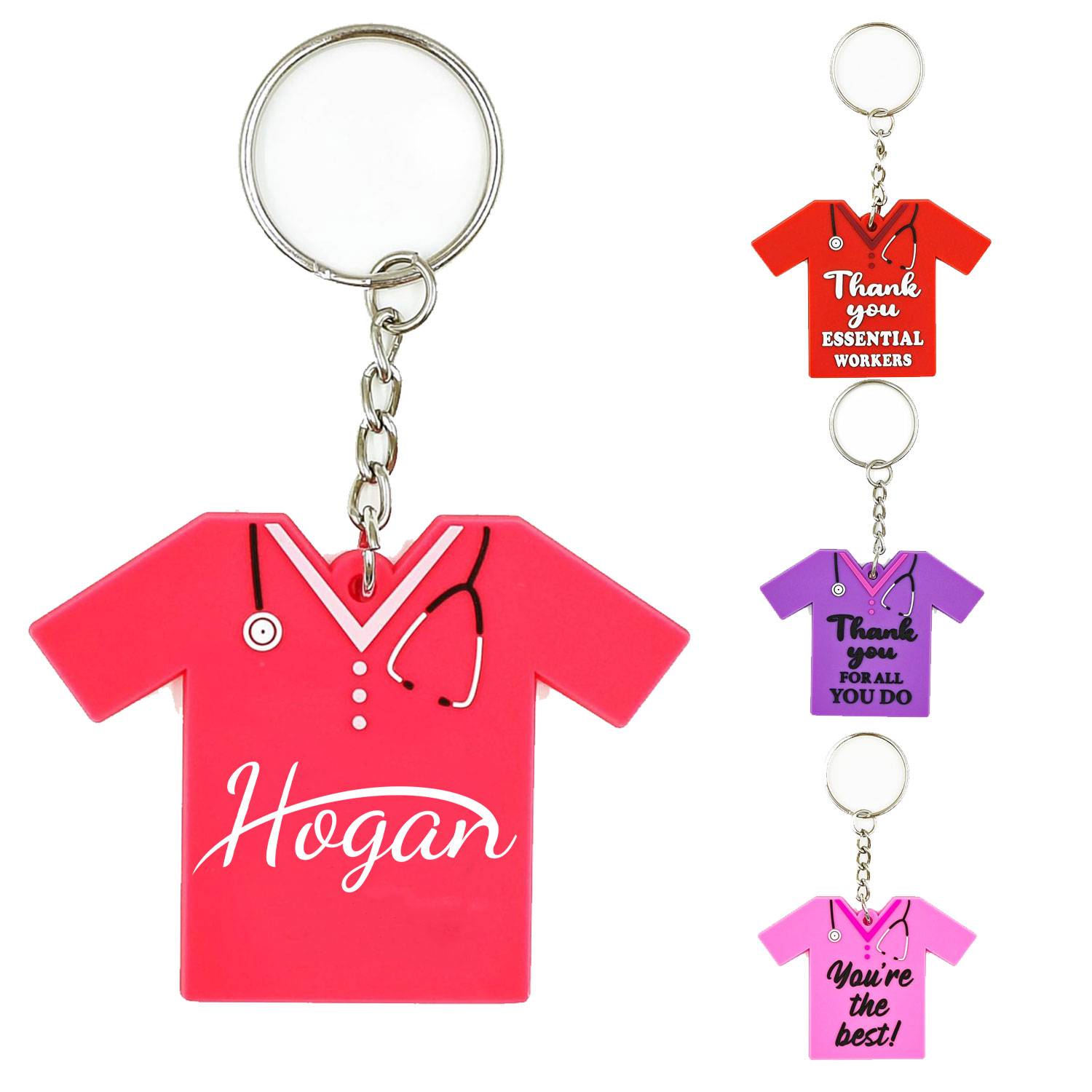 PVC T-Shirt Shaped Key Chain 2