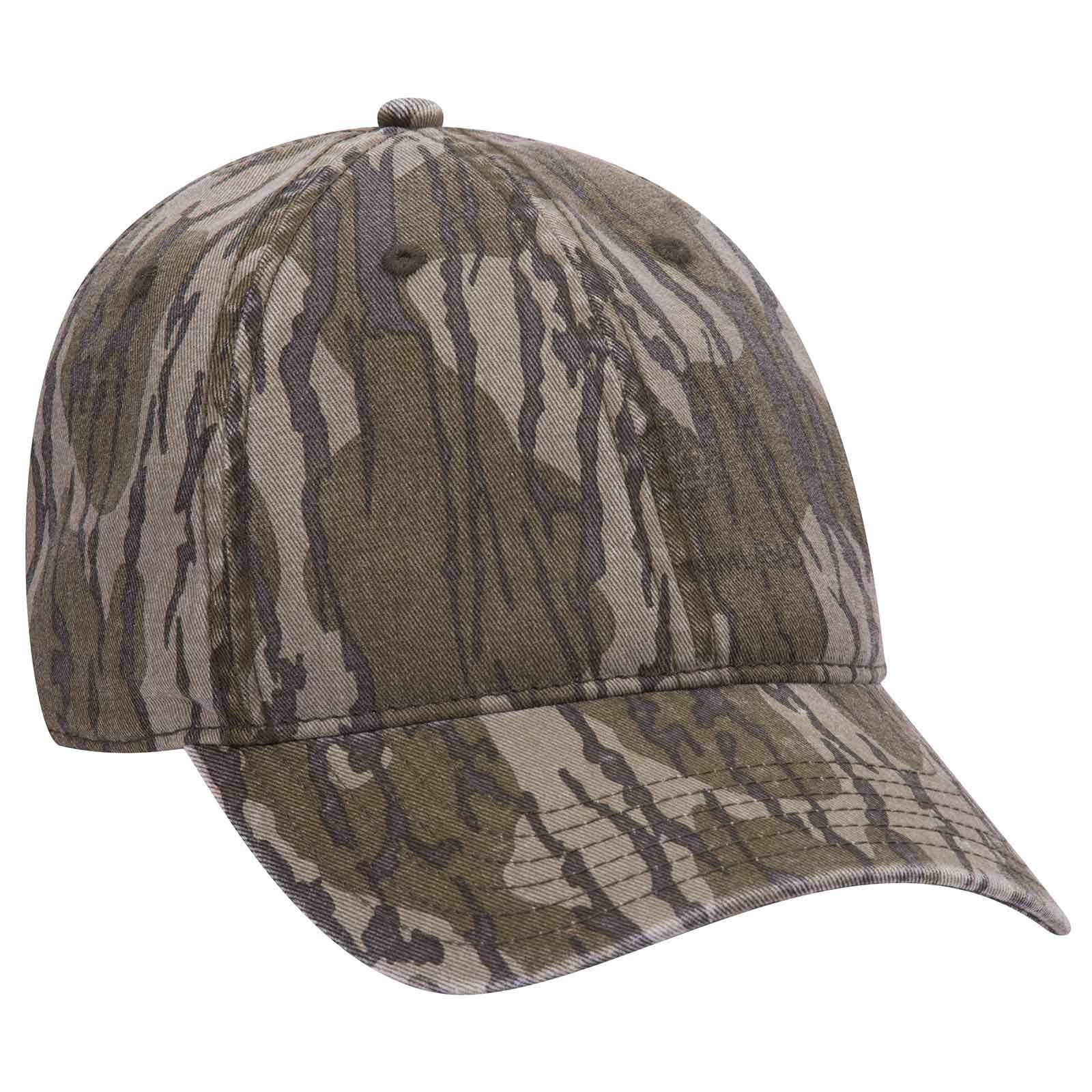 OTTO CAP Mossy Oak Camouflage Garment Washed 6 Panel Low Profile Baseball Cap