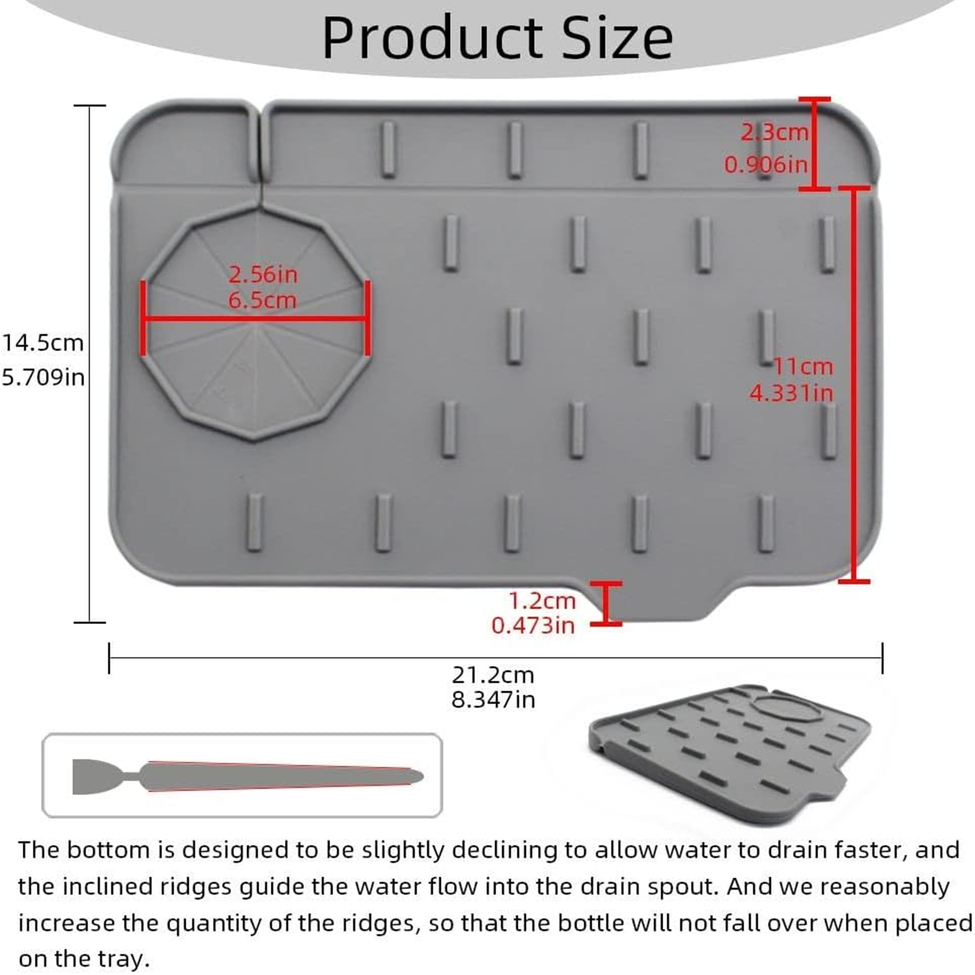 Water Absorbent Dish Drying Pads For Kitchen Countertop 5