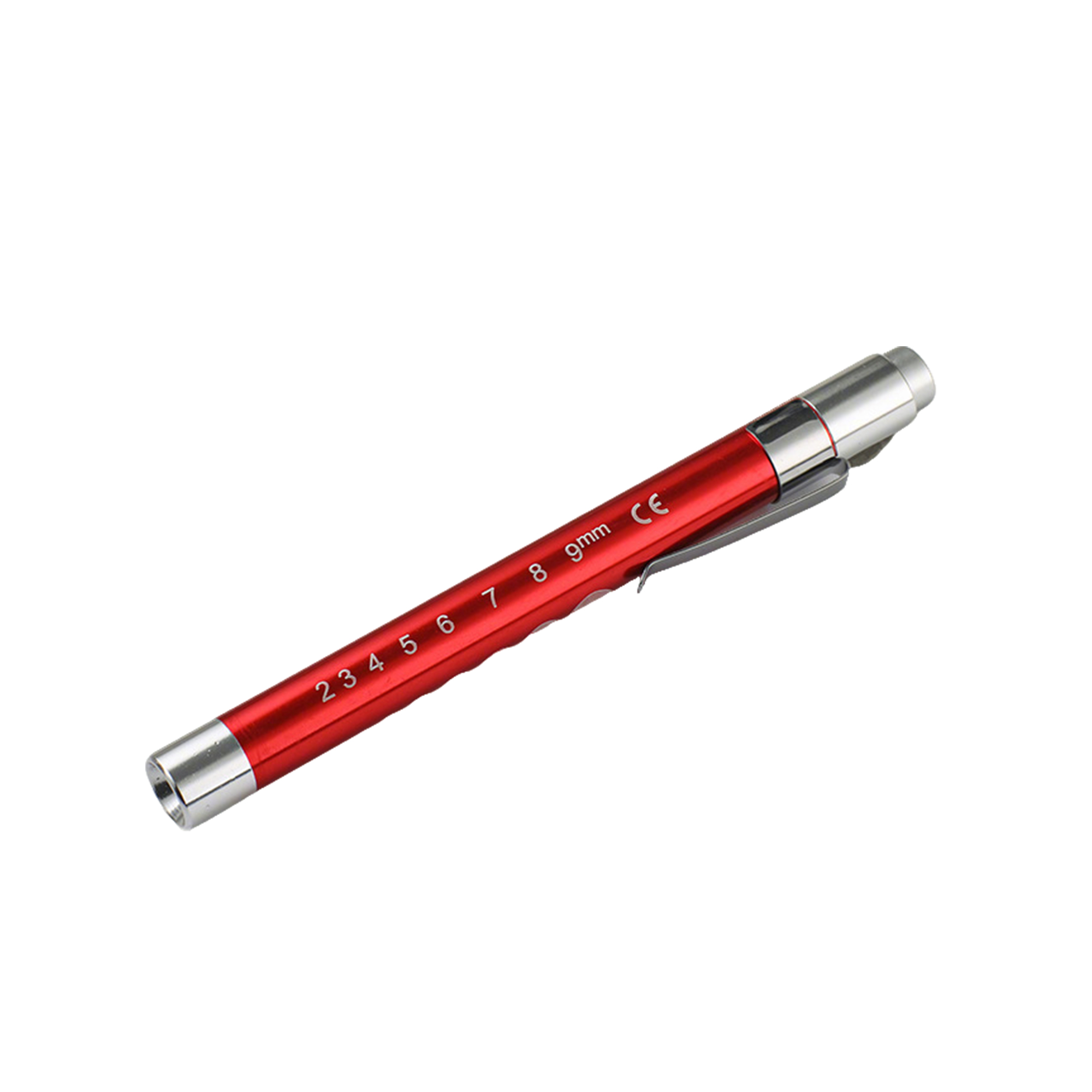 LED Medical Penlight With Pupil Gauge 5.4" x 0.6" 2