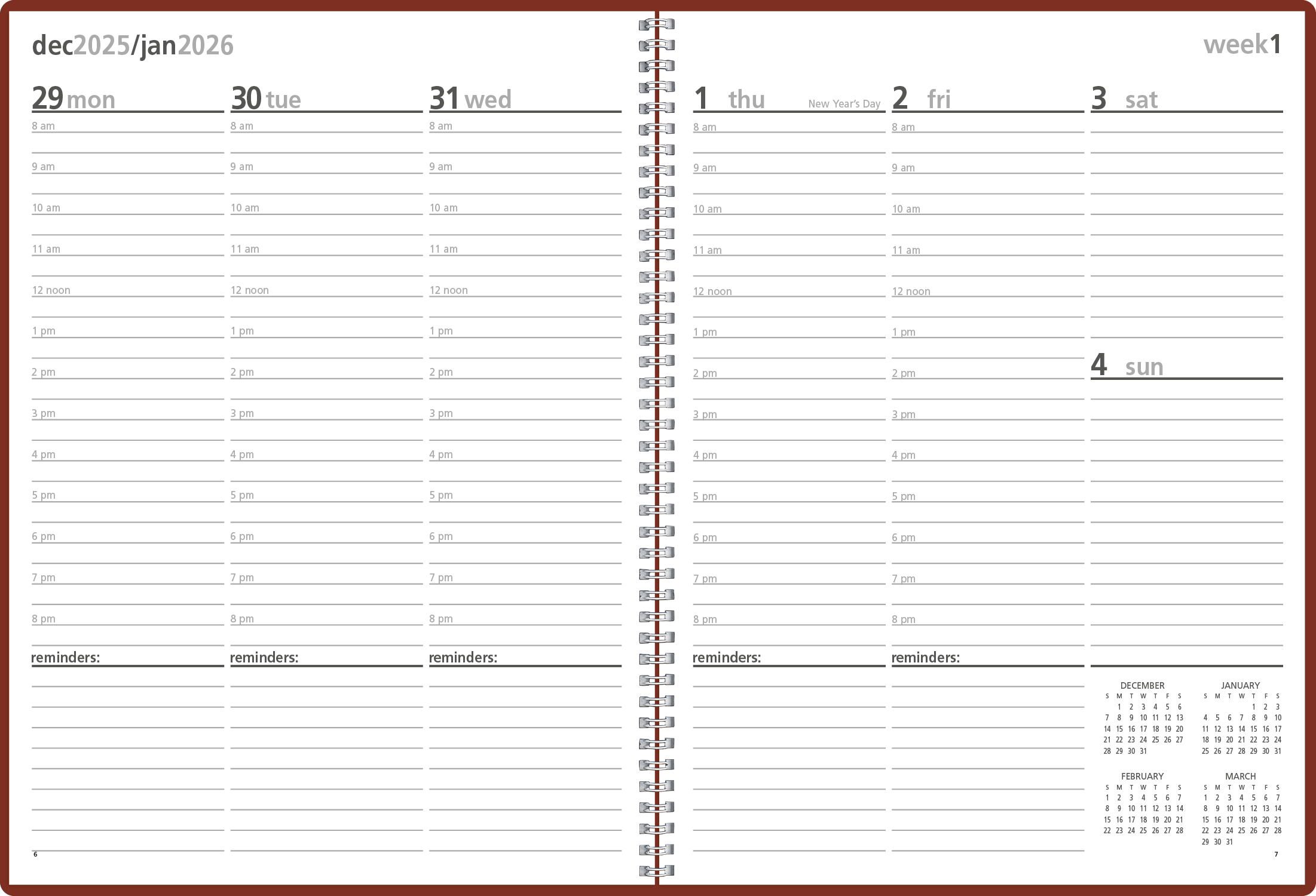 Triumph® Calendars Monthly & Weekly Planner 11