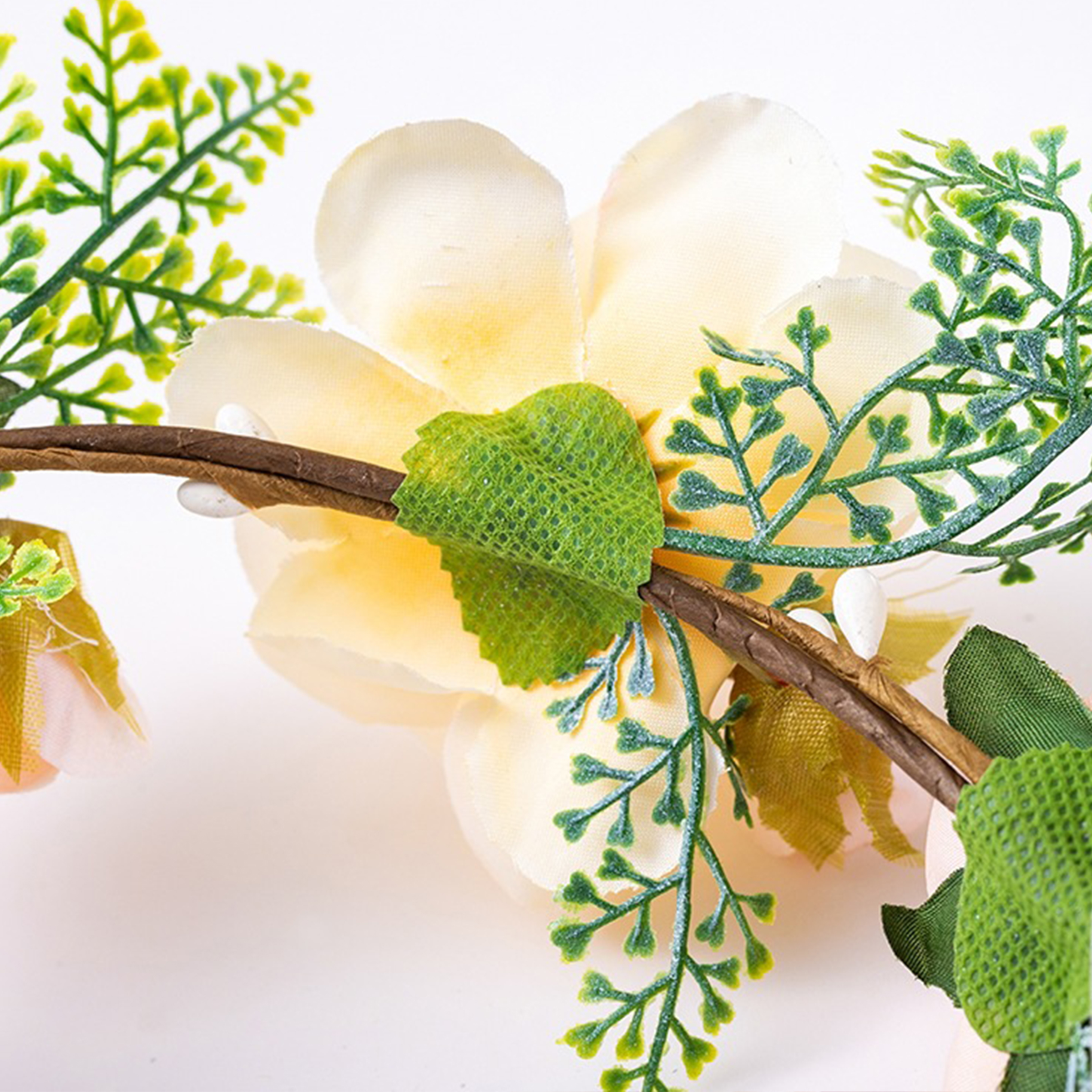 Plastic Simulated Colored Rose Headband 8