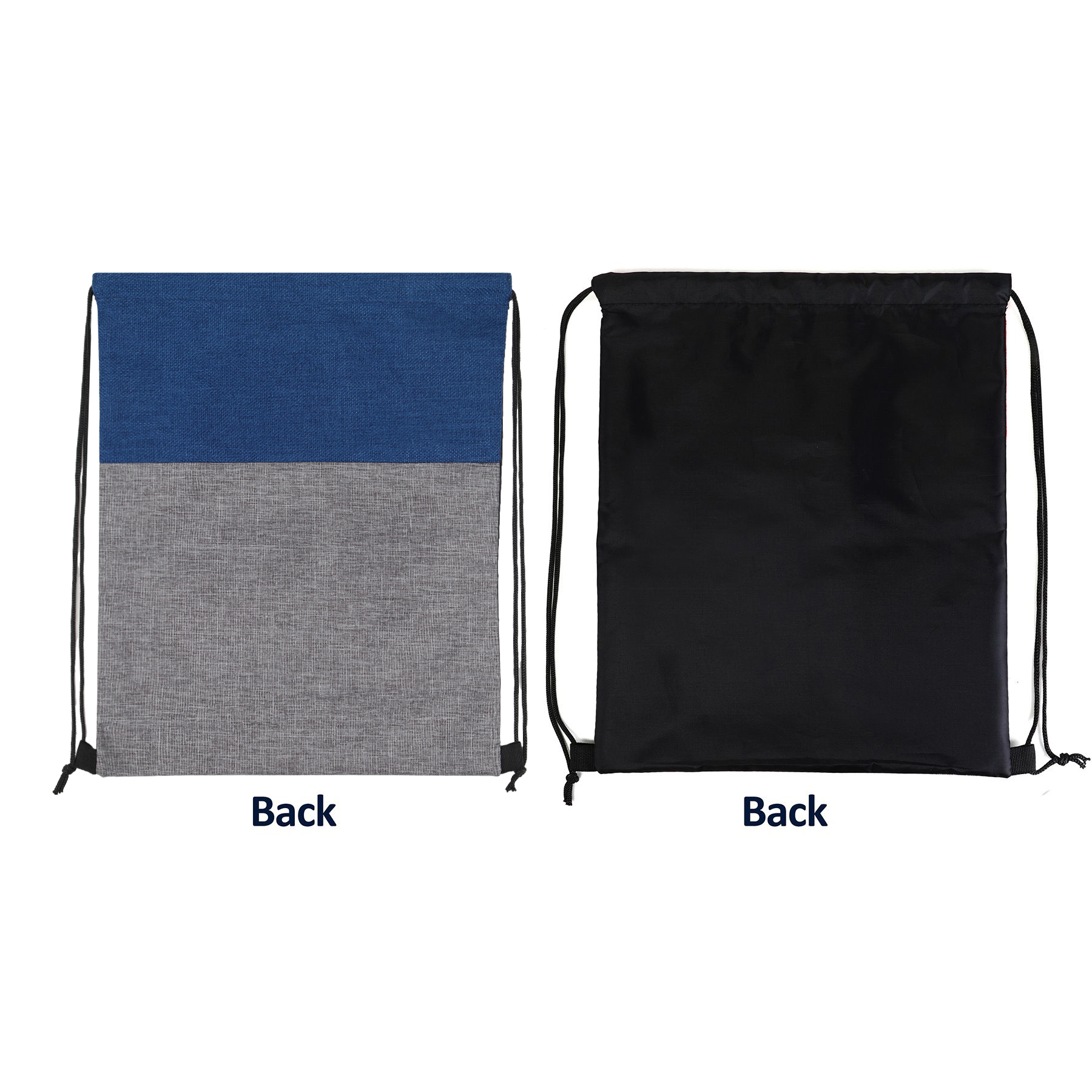 Heathered Jute Drawstring Backpack 8