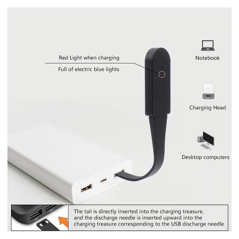 Rechargeable LED Book Light Clip 2
