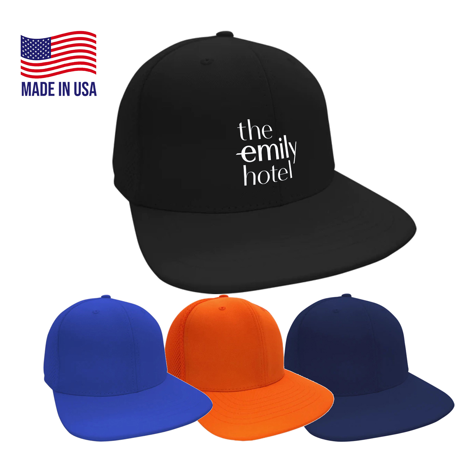 True American Made 6-Panel Poly-Cotton Flex Mesh Cap 2