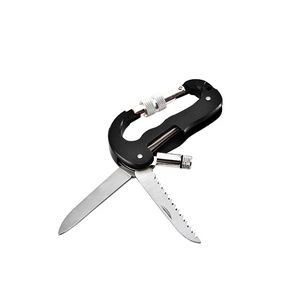 Versatile Carabiner Multitool Kit With Knife Flashlight 13