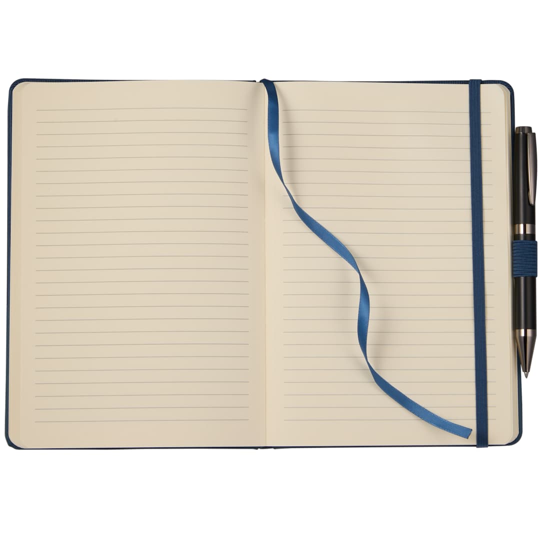5.5" x 8.5" FSC® Recycled Ribbed Bound Journal 120