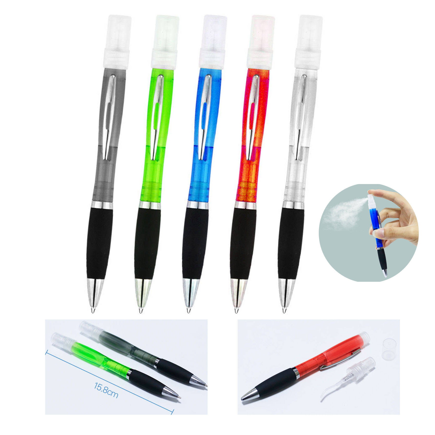 Twist Action Ballpoint Pen With Spary Bottle 1
