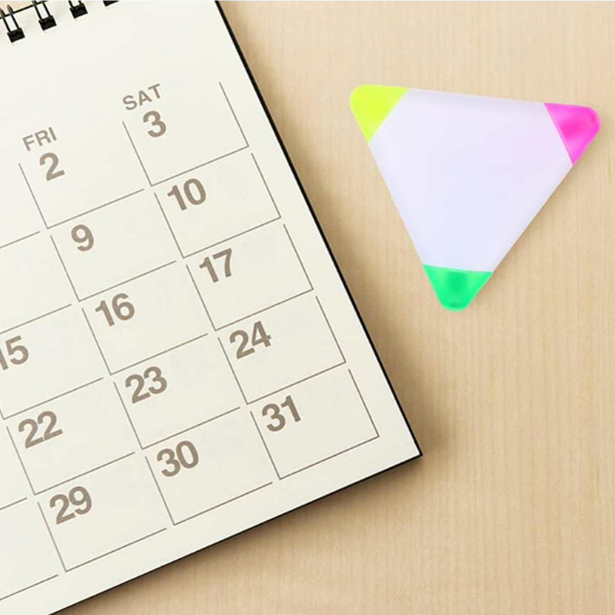 Triangle Shaped 3-in-1 Highlighter Marker with Custom Logo 5