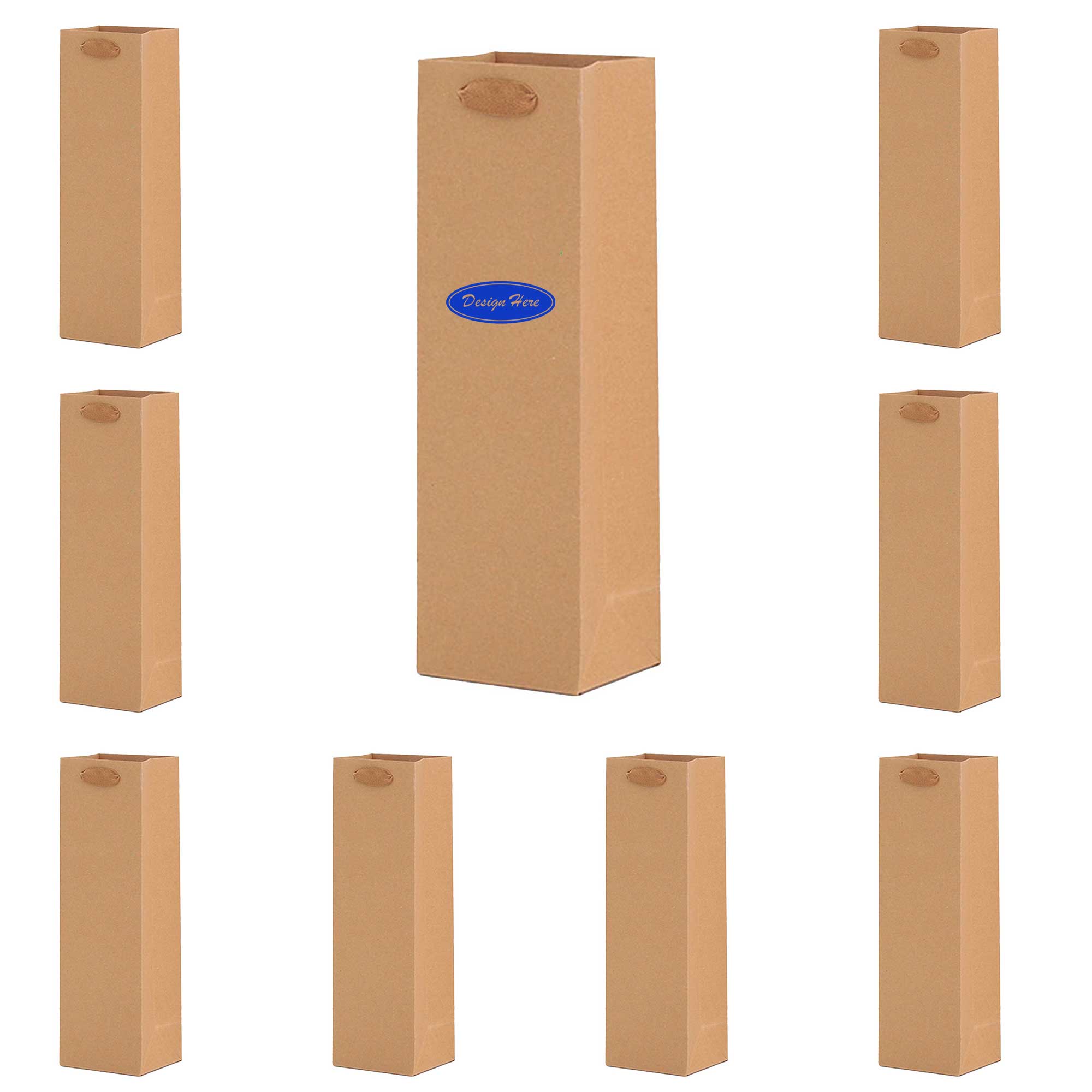 Kraft Wine Gift Bags 2