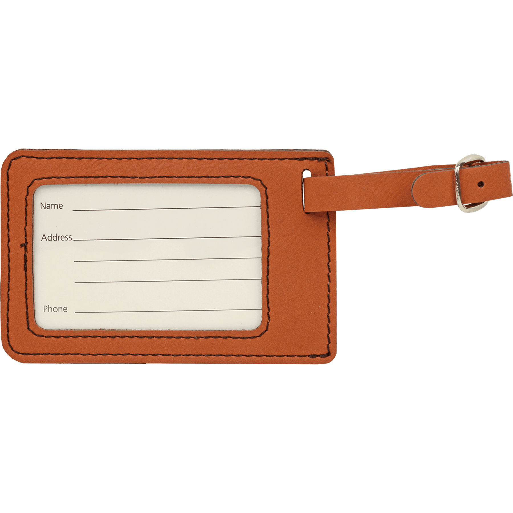 Leather Luggage Tag, 4.25 x 2.75 x .125" 31